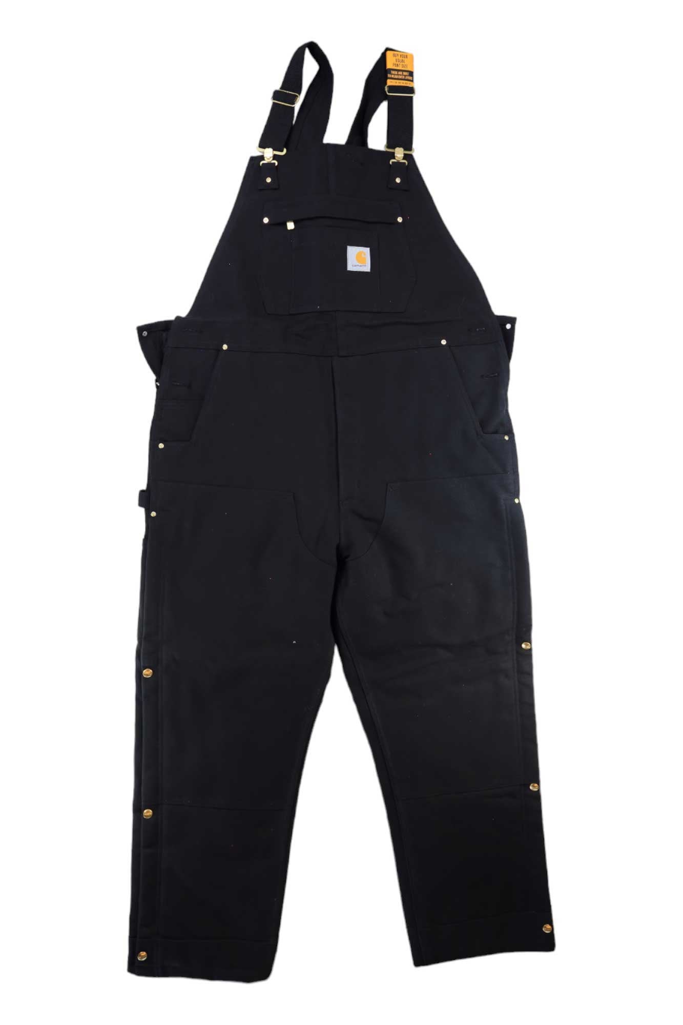 Carhartt Mens Loose Fit Firm Duck Insulated Overall Bib - Image 3