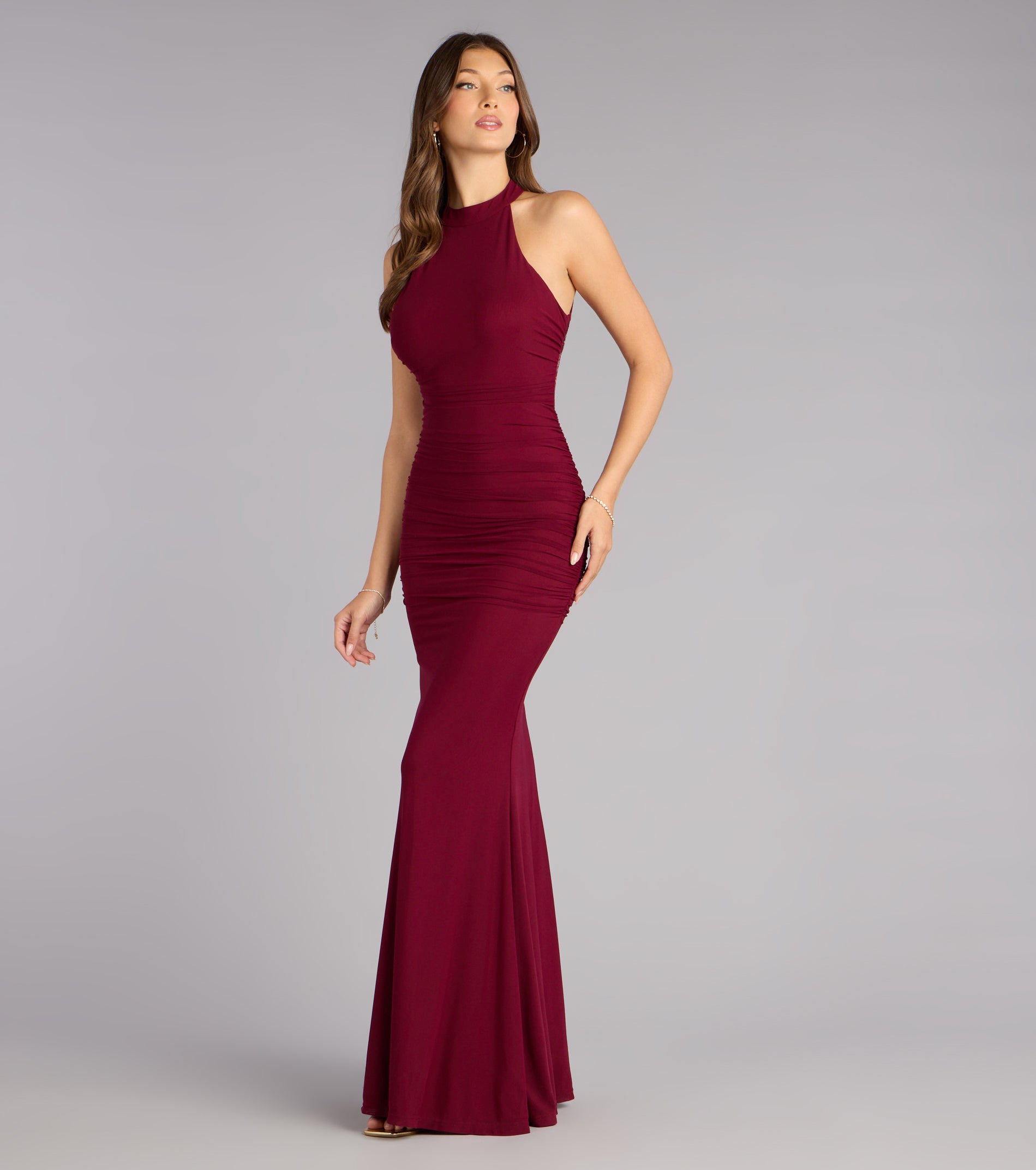 Stefania Lace Open Back Mermaid Formal Dress - Image 9
