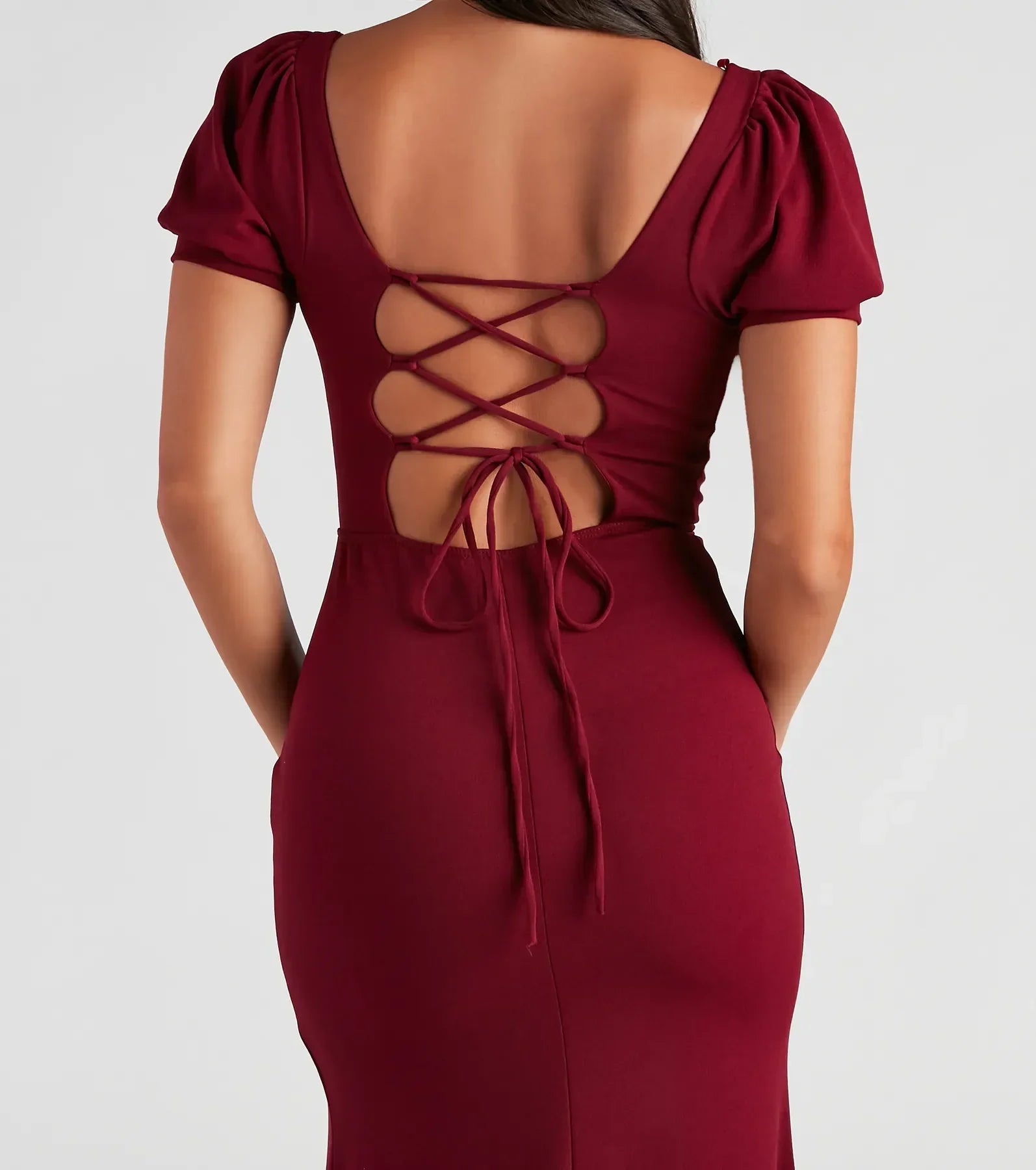 Denali Formal Puff Sleeve Long Dress - Image 4
