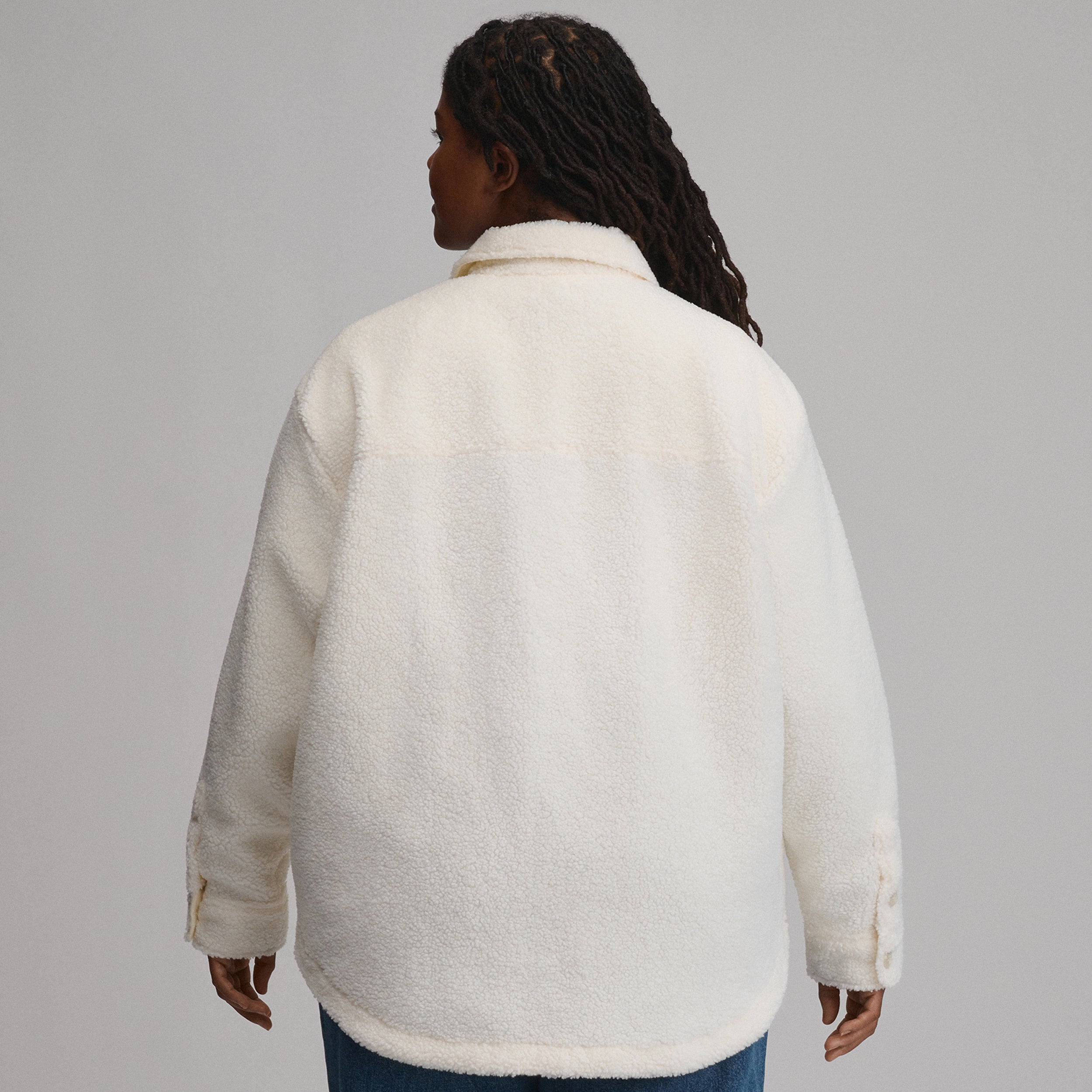 Women's Fleece Shirt Jacket - Image 10