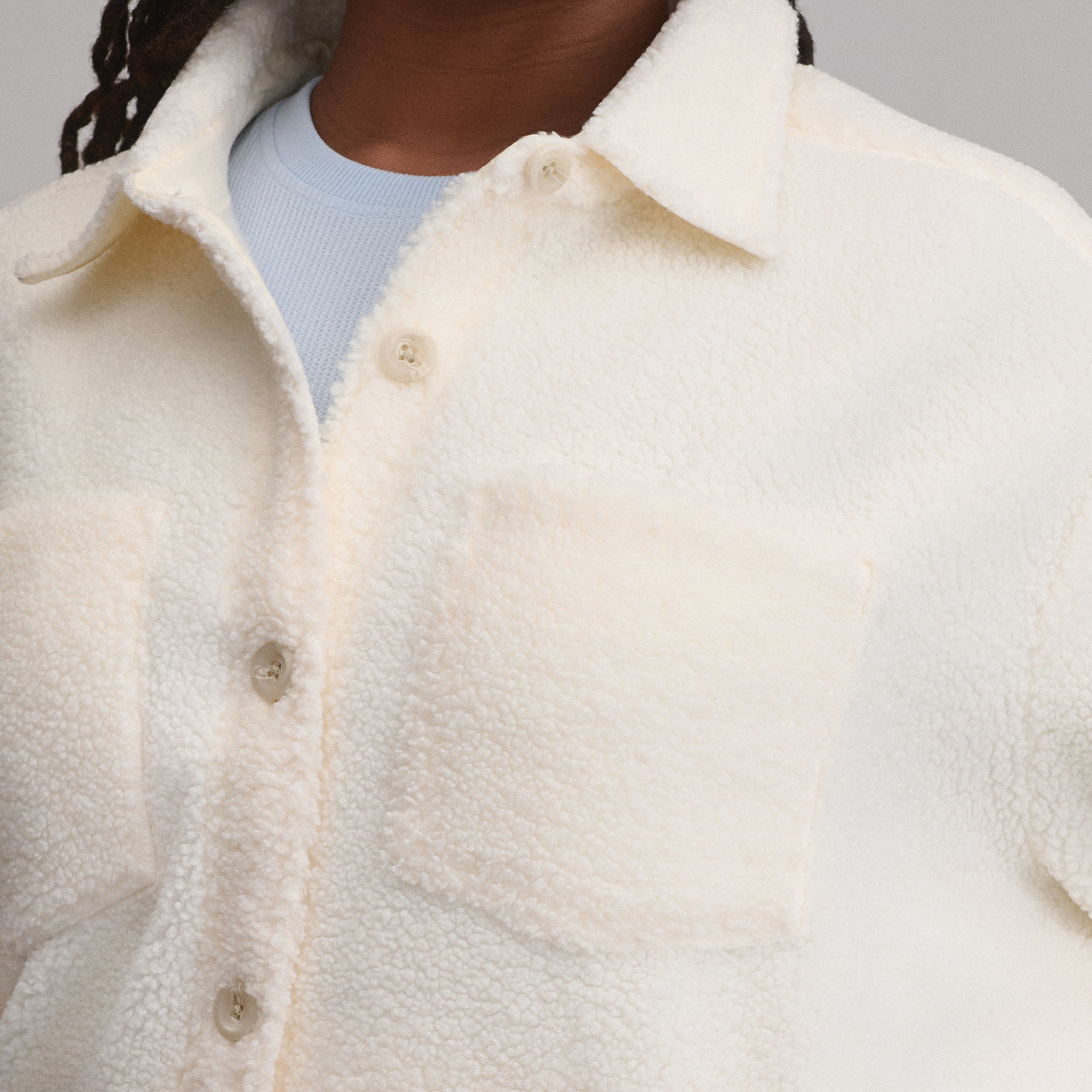 Women's Fleece Shirt Jacket - Image 11