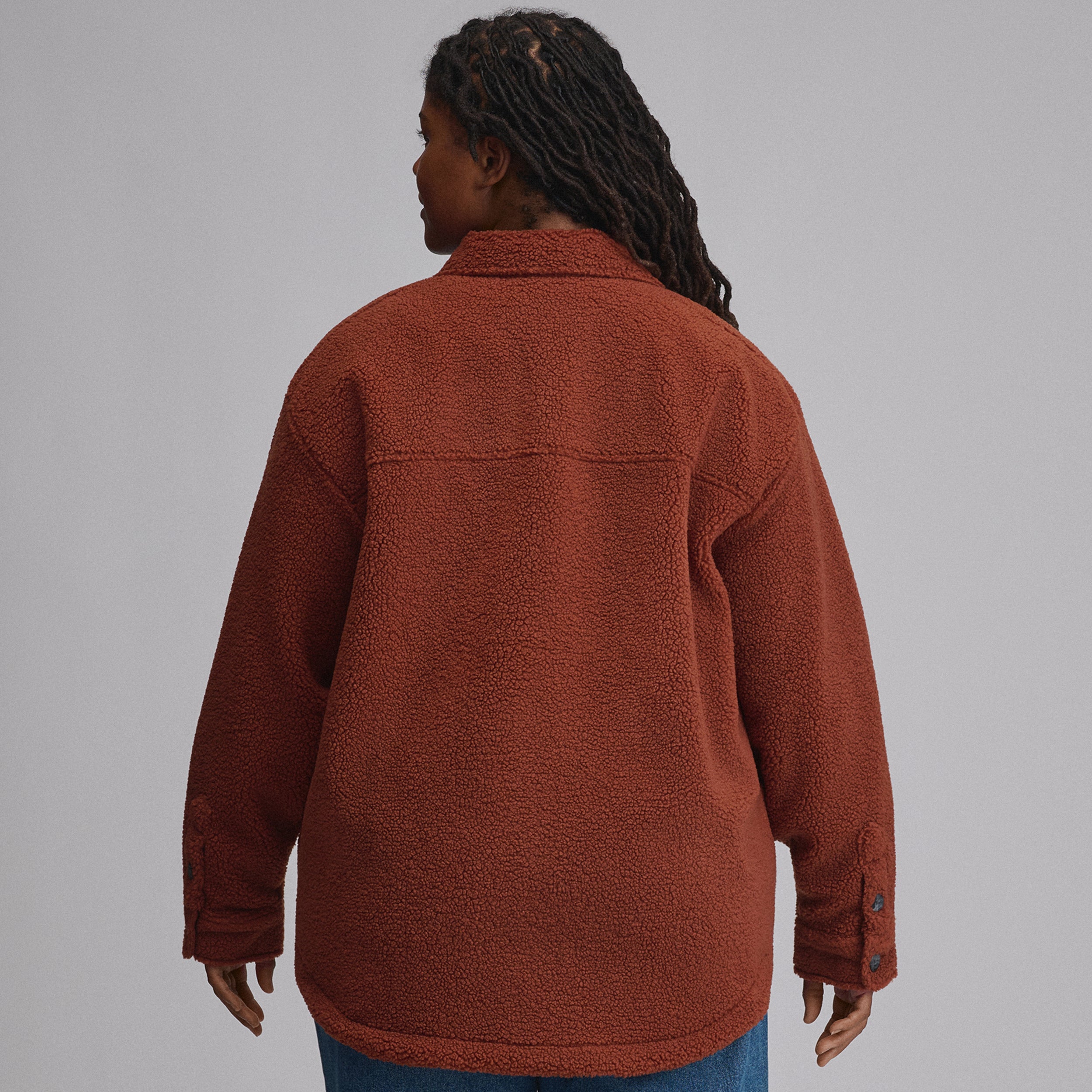 Women's Fleece Shirt Jacket - Image 15