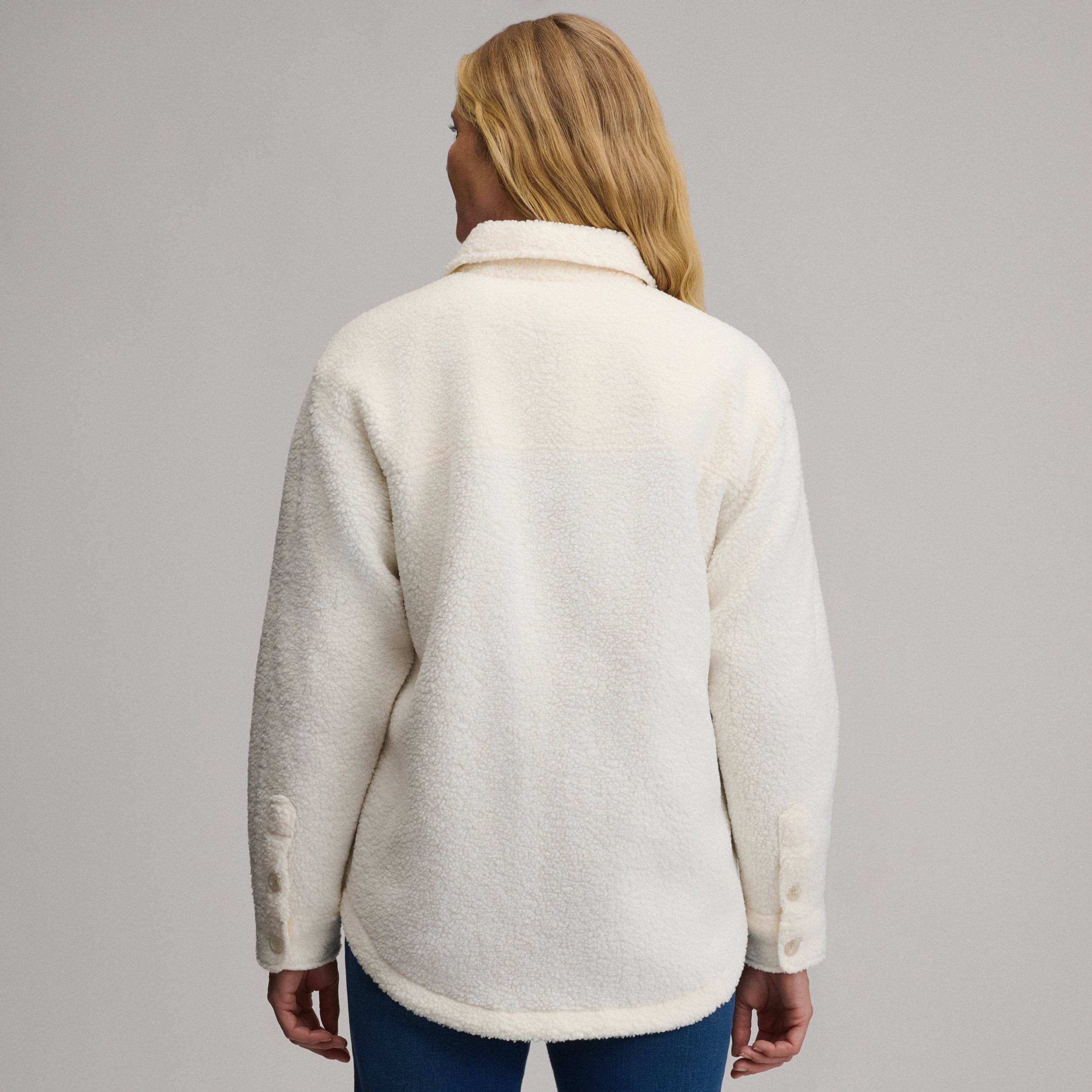 Women's Fleece Shirt Jacket - Image 2