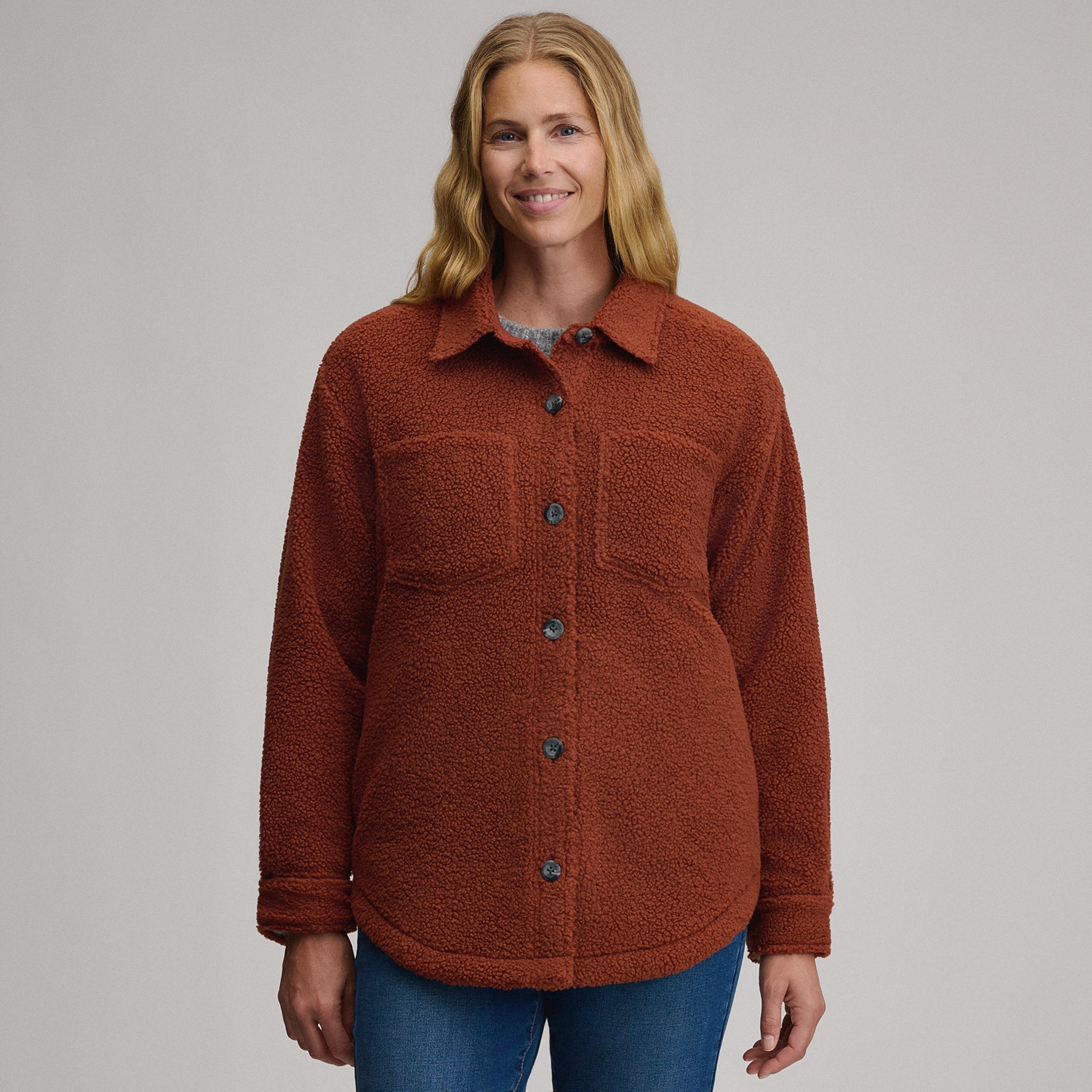 Women's Fleece Shirt Jacket - Image 5
