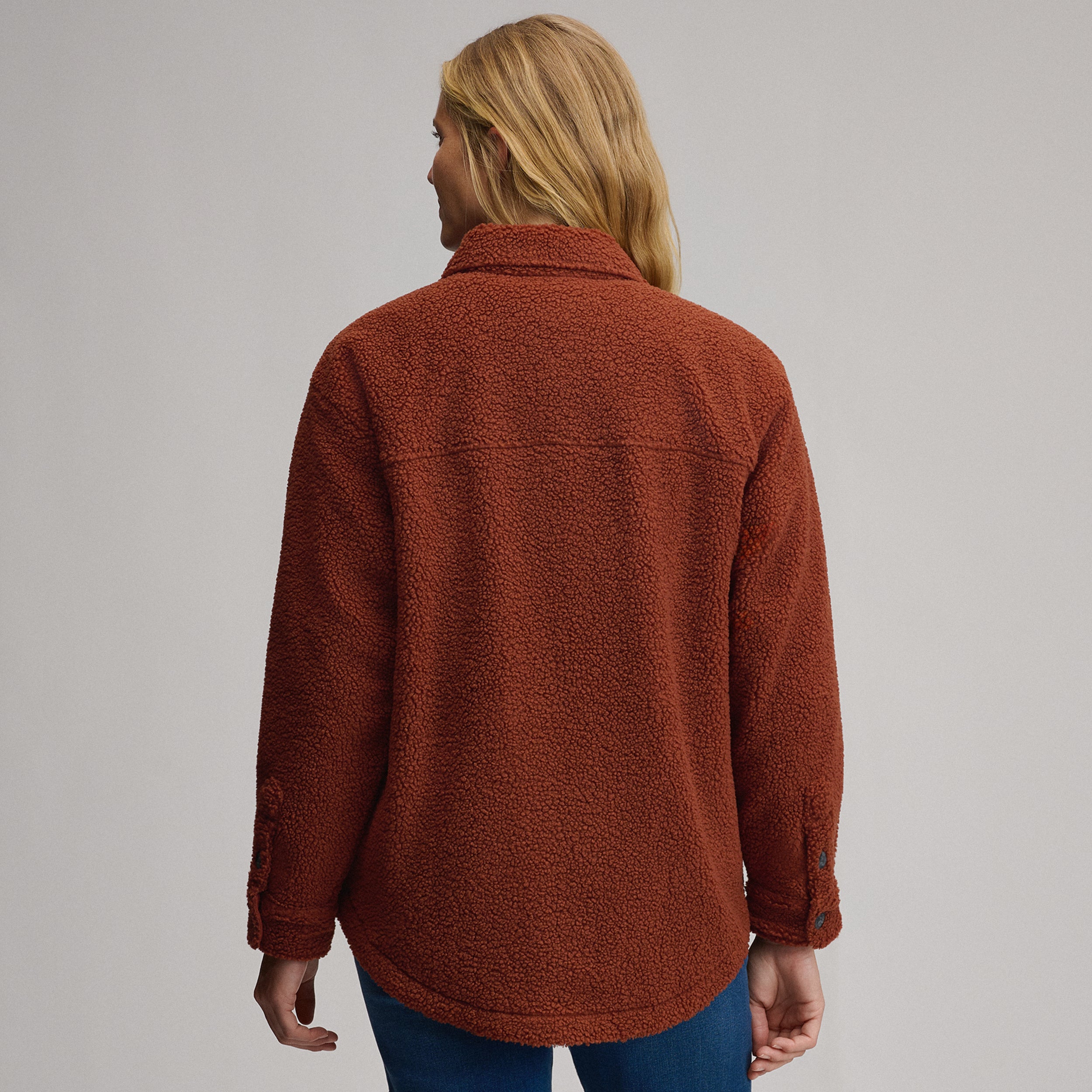 Women's Fleece Shirt Jacket - Image 6