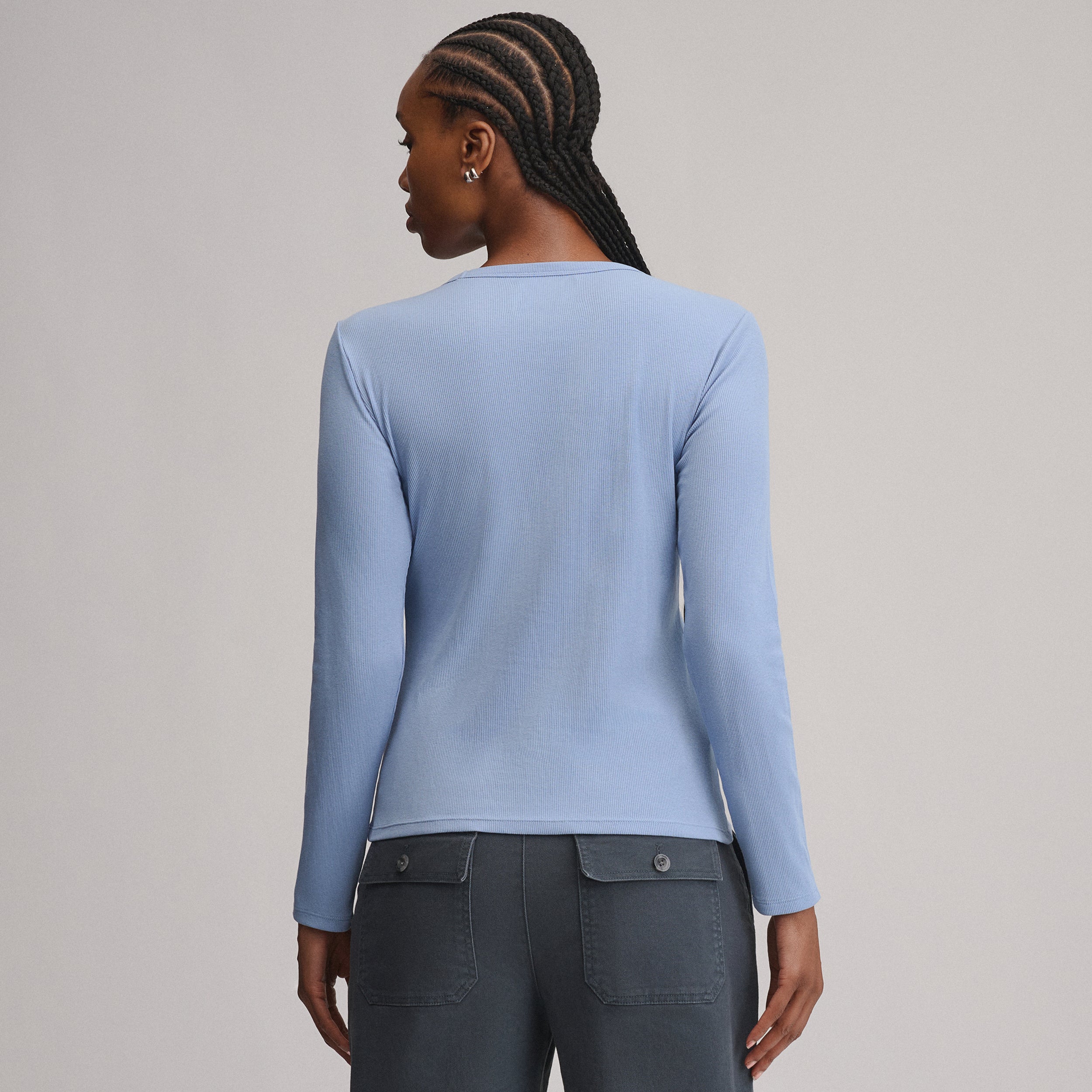 Women's Softline Rib Long-Sleeve Crew - Image 10