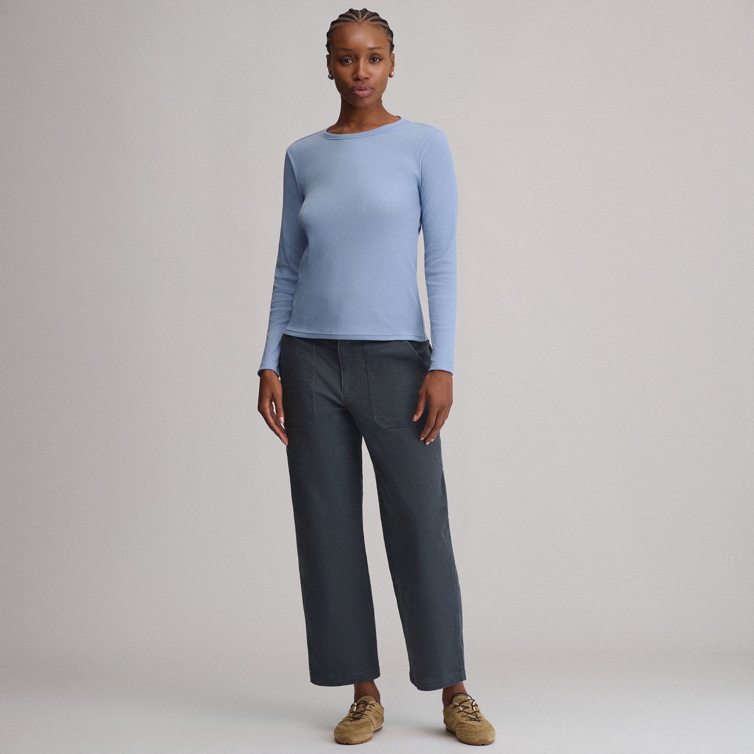 Women's Softline Rib Long-Sleeve Crew - Image 12