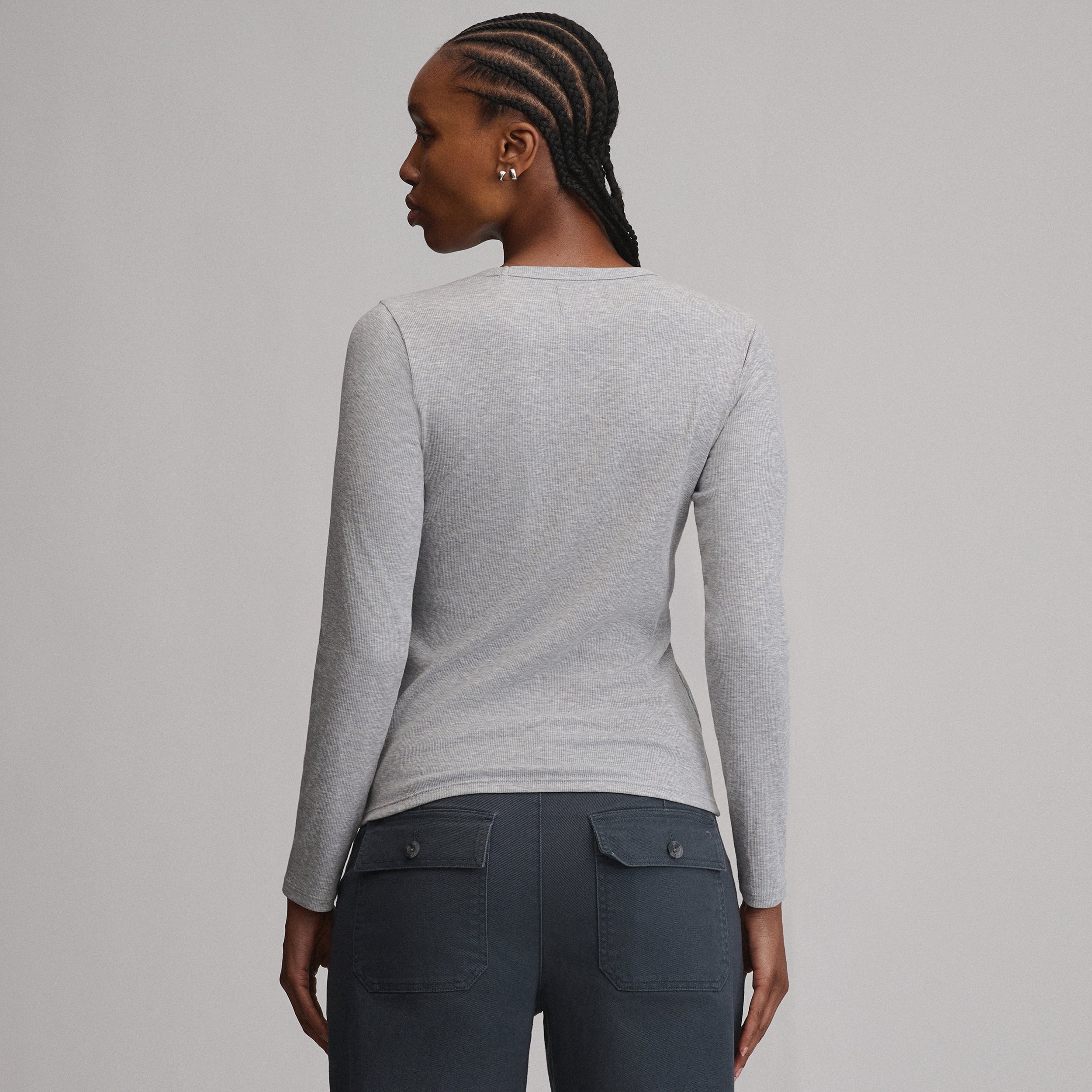 Women's Softline Rib Long-Sleeve Crew - Image 14
