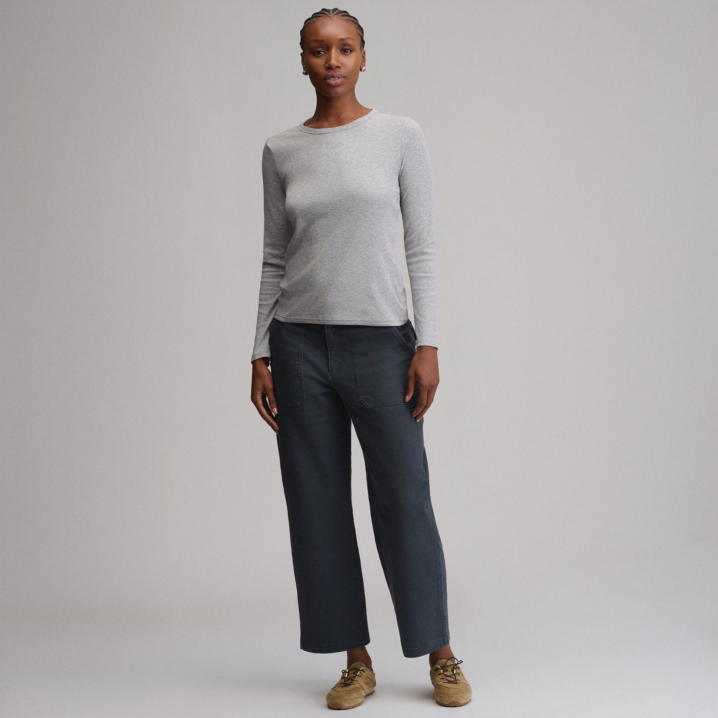 Women's Softline Rib Long-Sleeve Crew - Image 16
