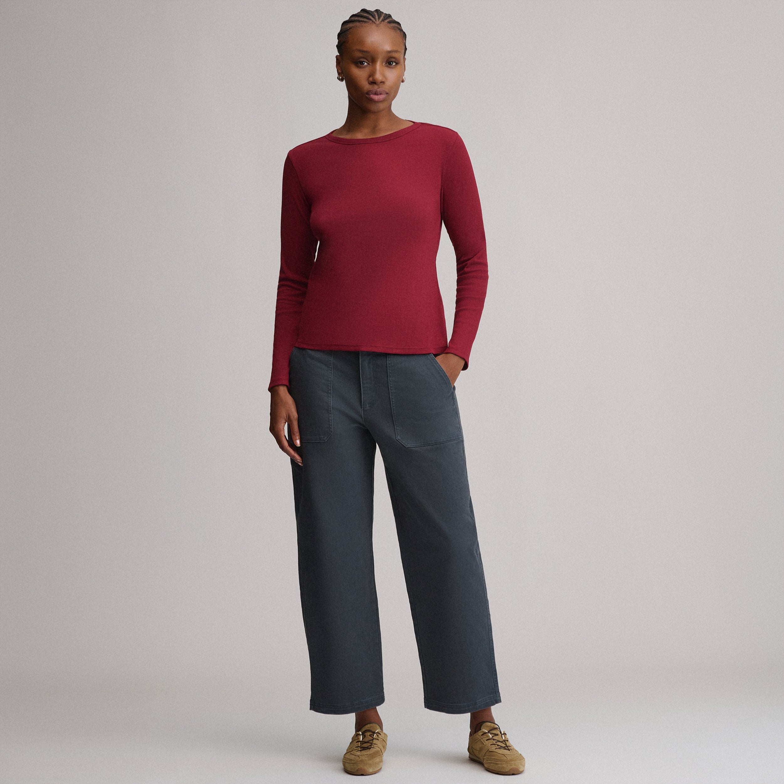 Women's Softline Rib Long-Sleeve Crew - Image 20