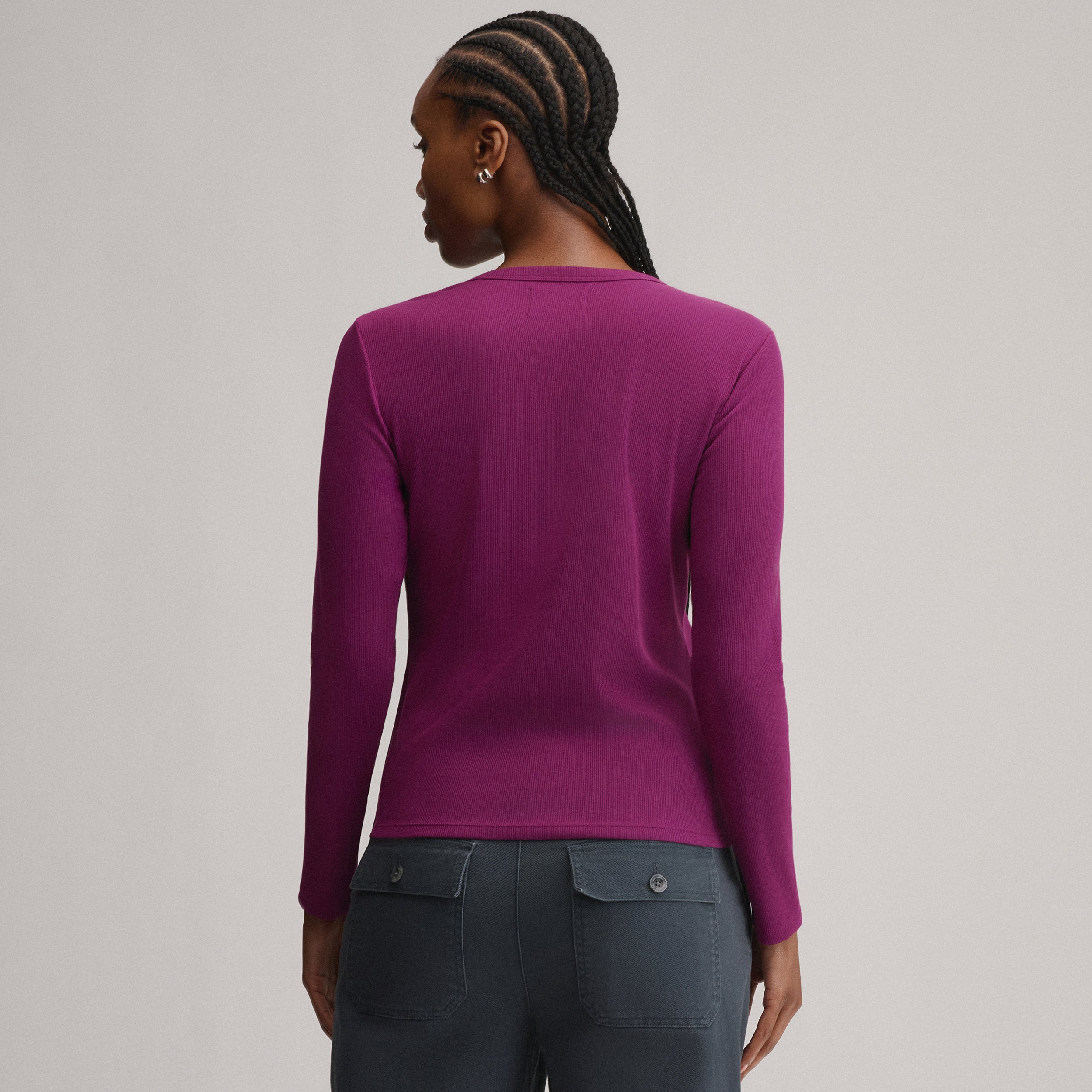 Women's Softline Rib Long-Sleeve Crew - Image 22