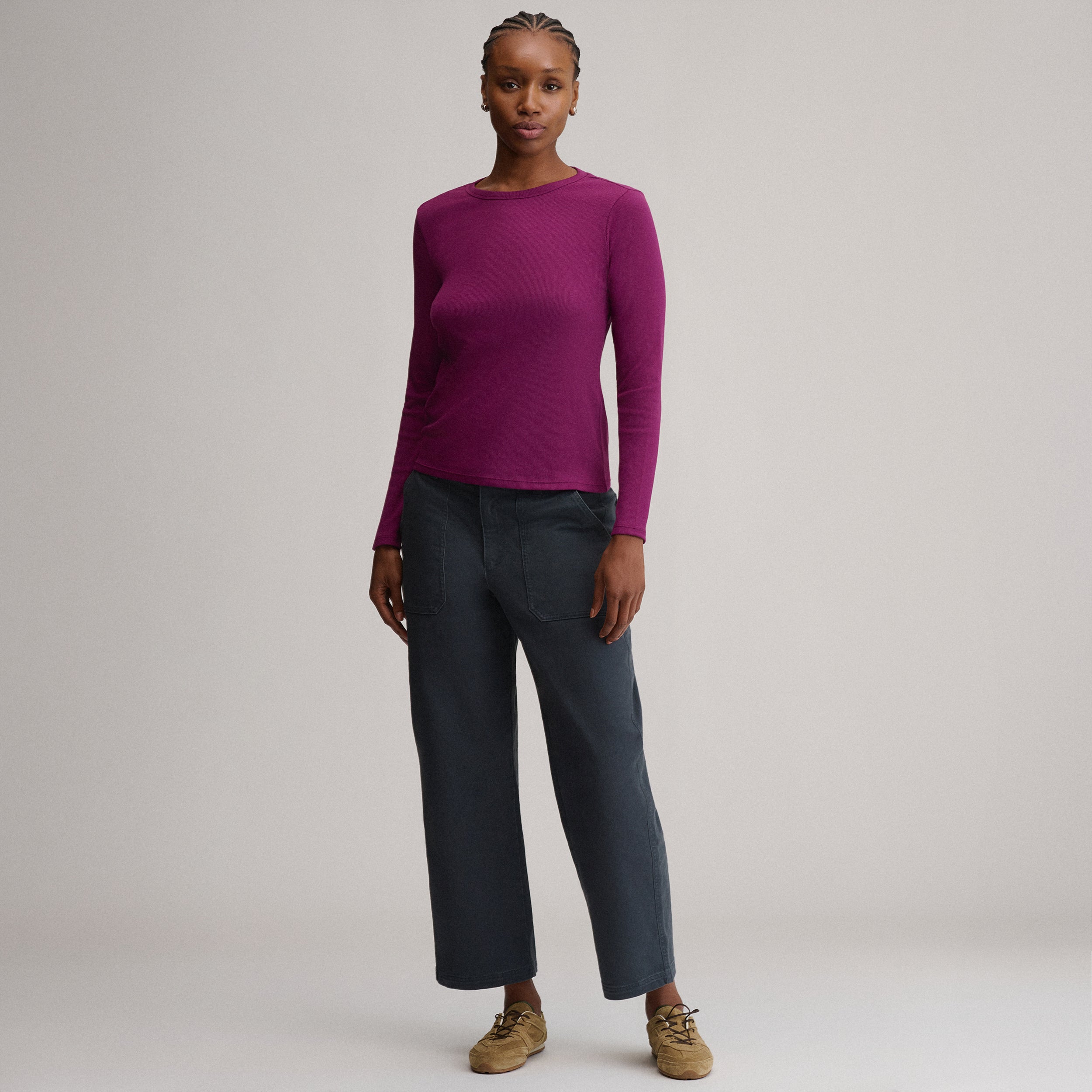 Women's Softline Rib Long-Sleeve Crew - Image 24