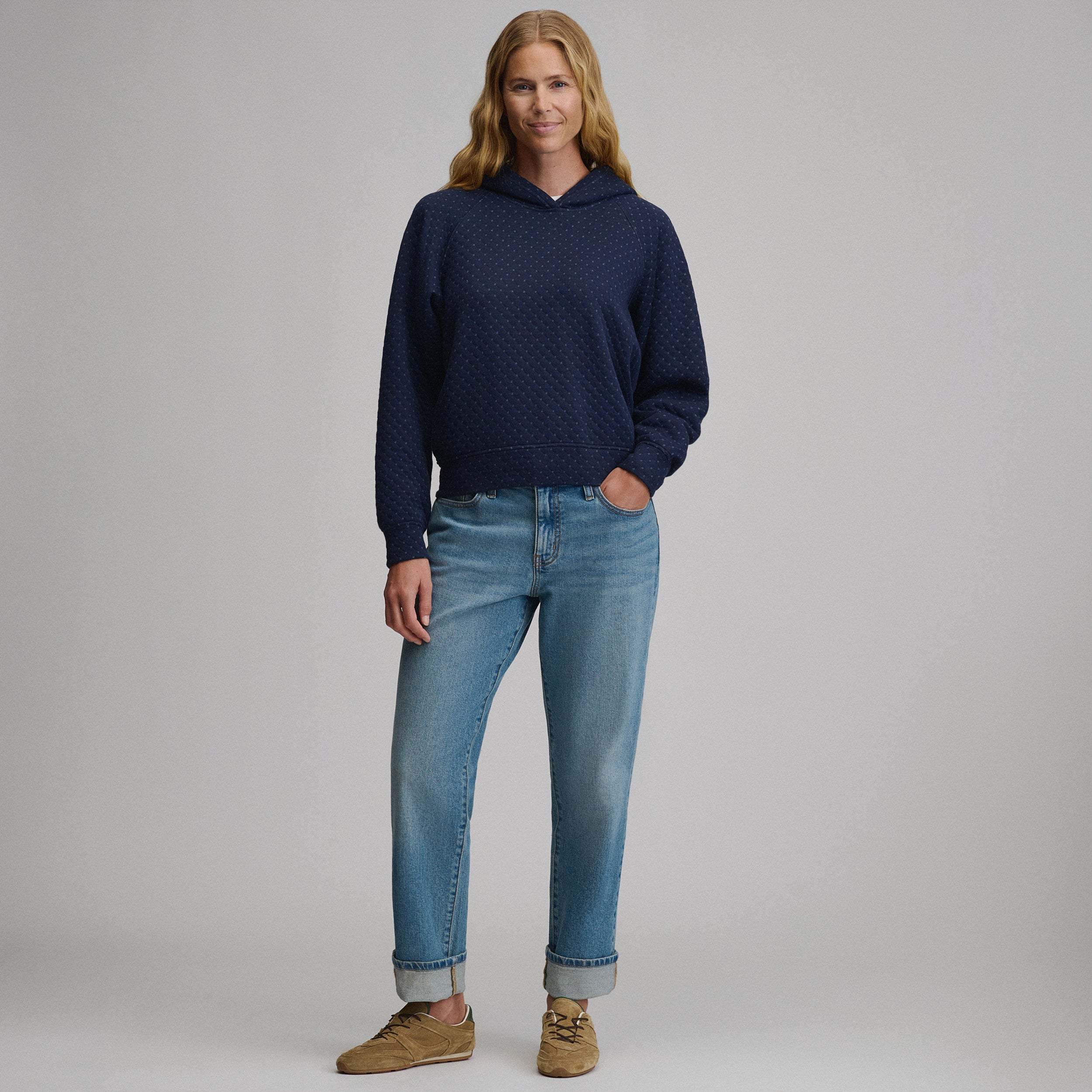Women's Quilted Hoody - Image 4