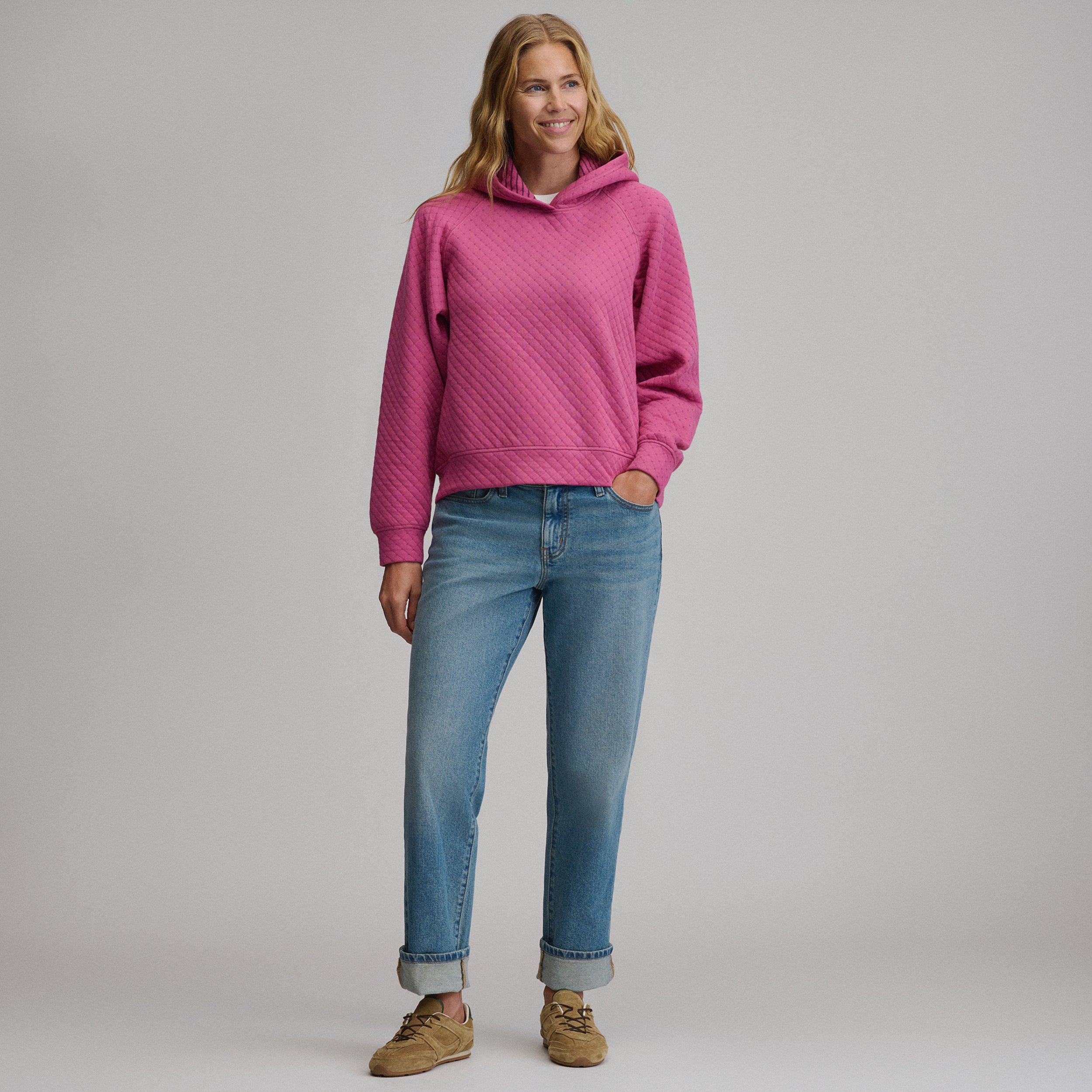 Women's Quilted Hoody - Image 8