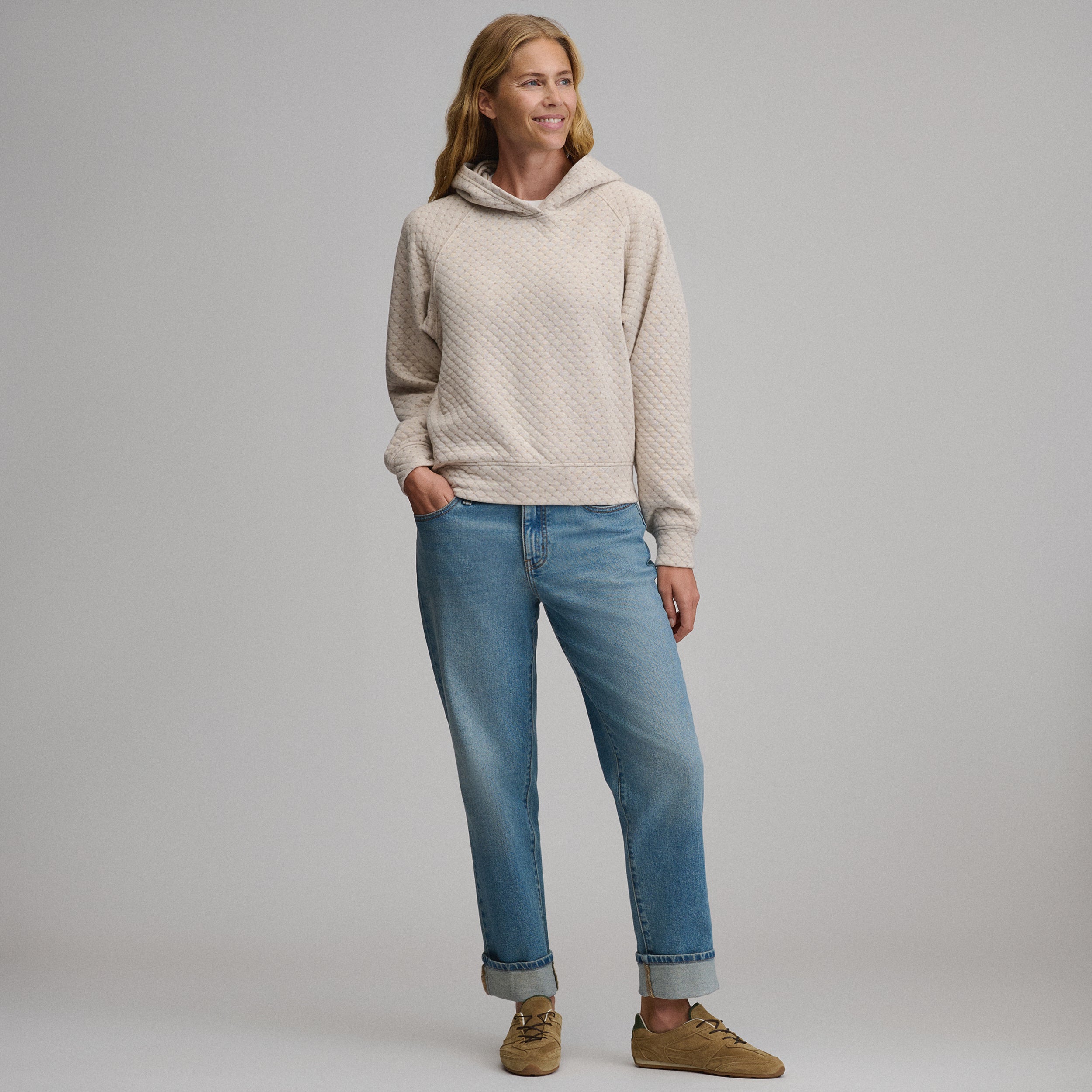 Women's Quilted Hoody - Image 12