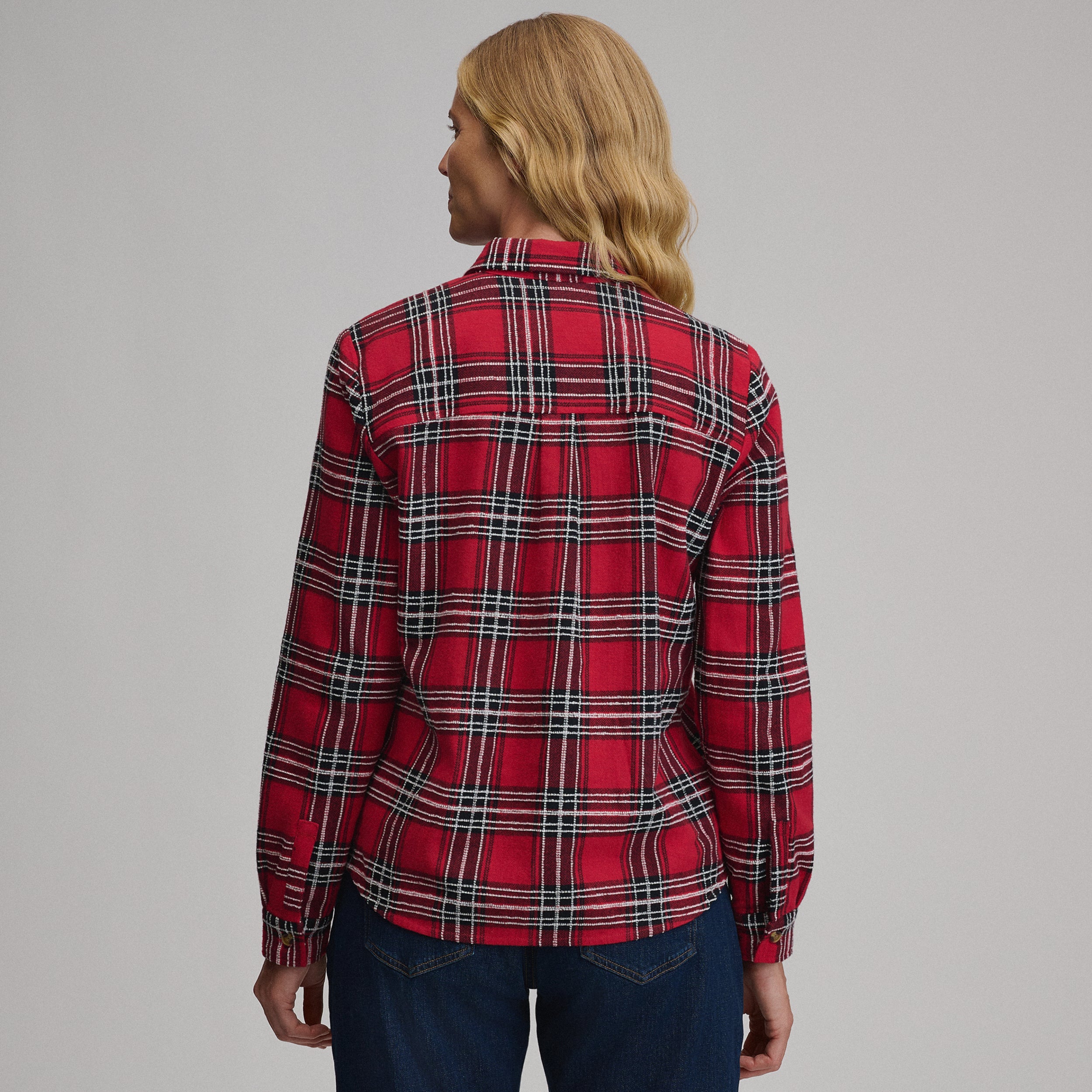 Women's Long-Sleeve Heritage Soft Classic Novelty Flannel Shirt - Image 2