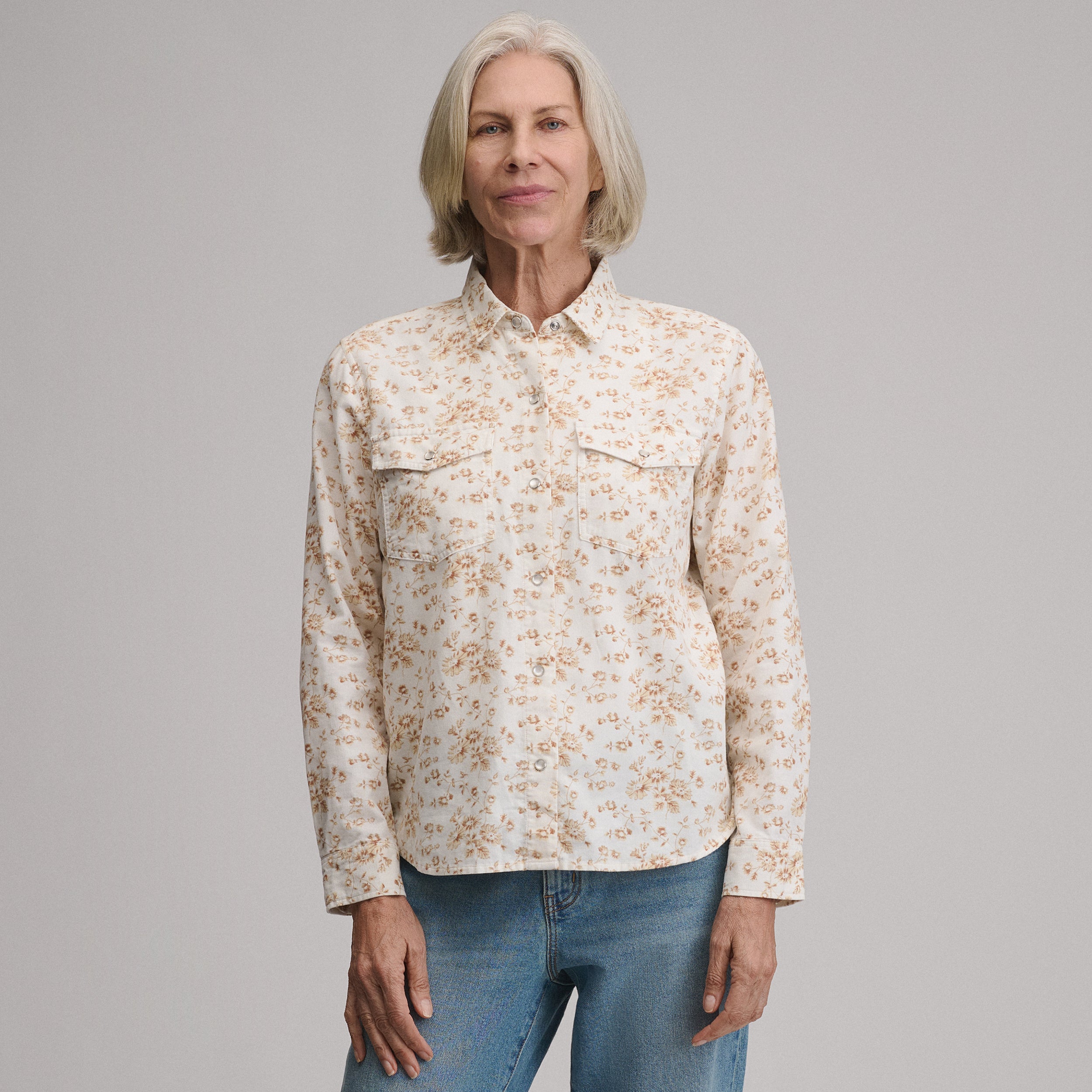 Women's Long-Sleeve Western Button-Down Shirt - Image 5