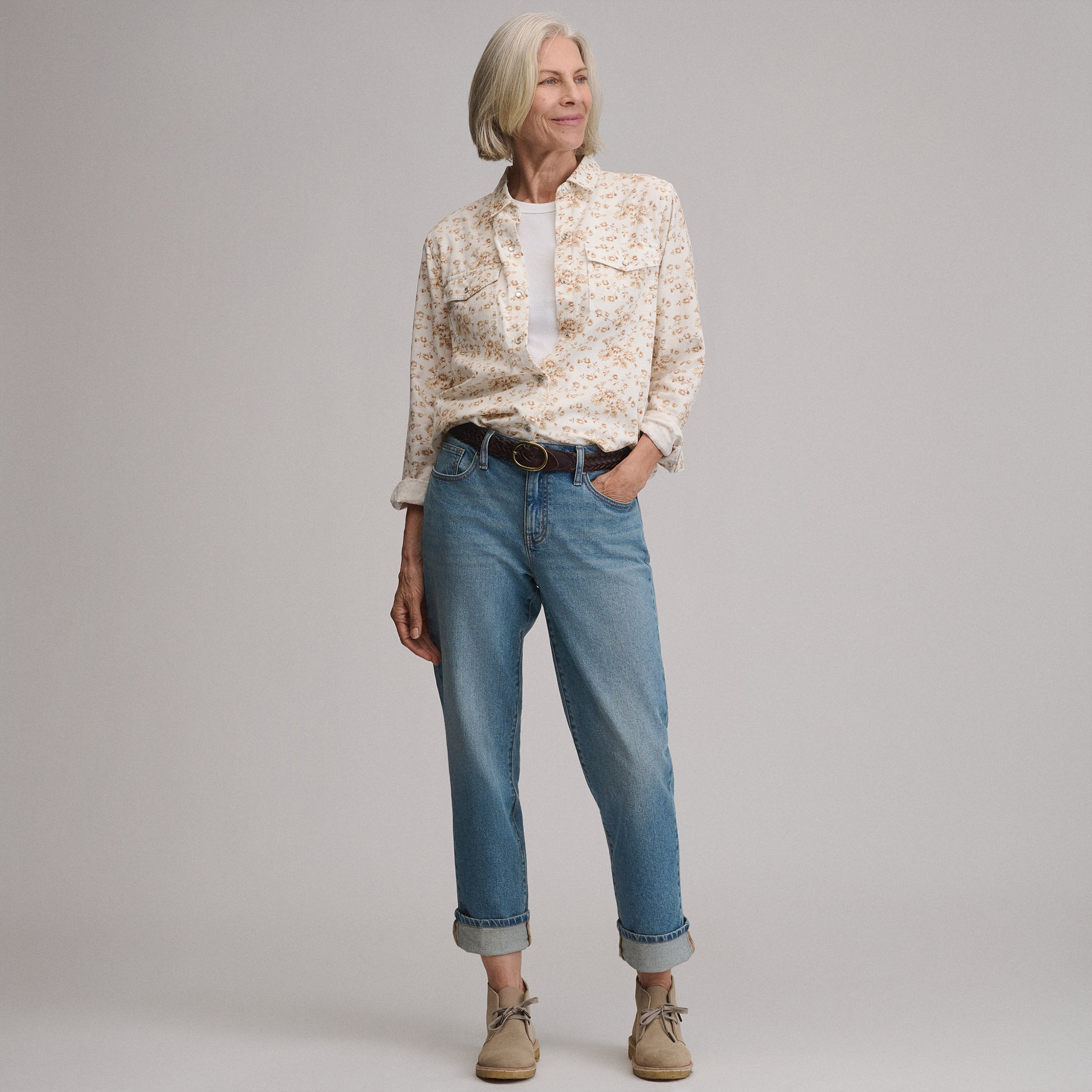 Women's Long-Sleeve Western Button-Down Shirt - Image 7