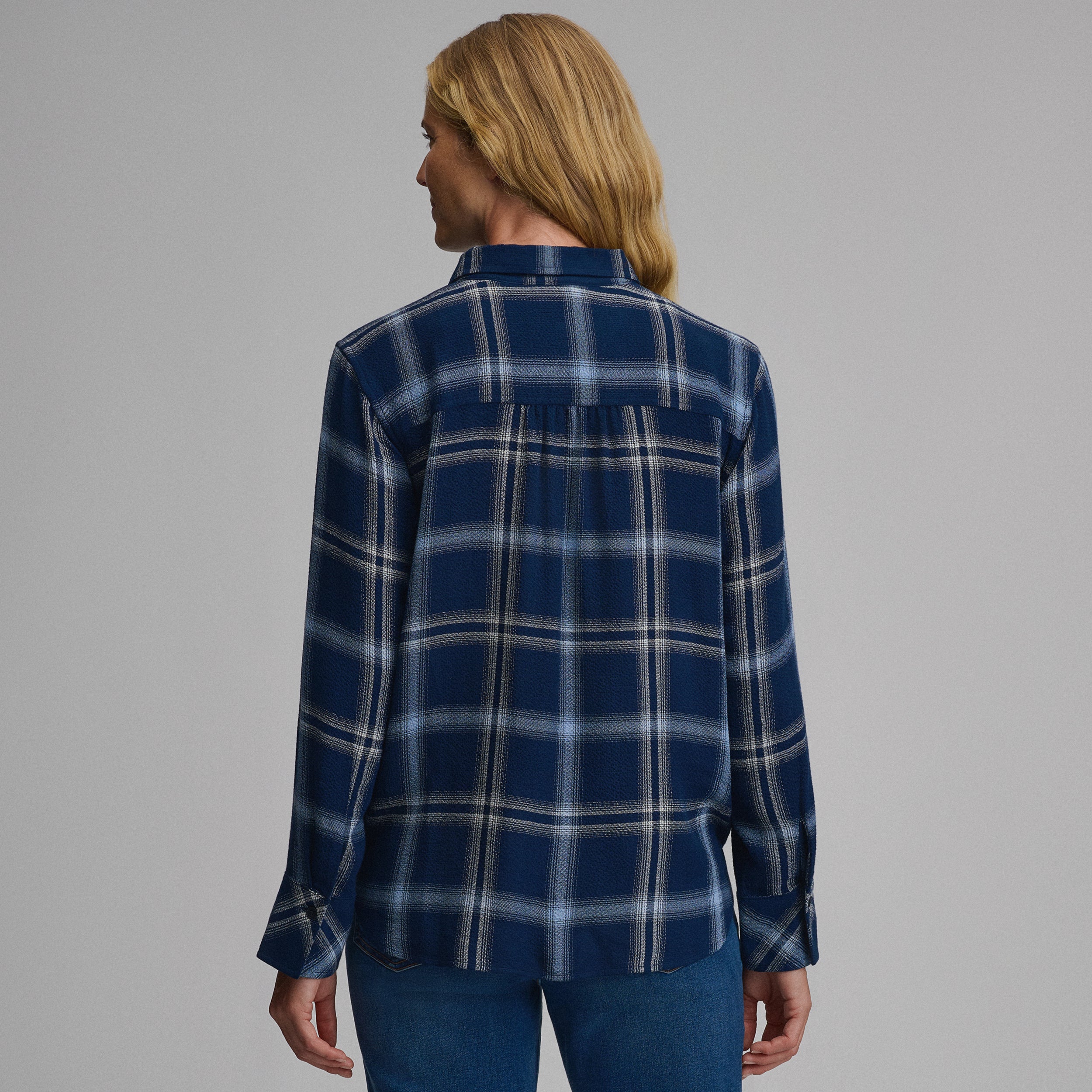 Women's Long-Sleeve Softened Button-Down Shirt - Image 2