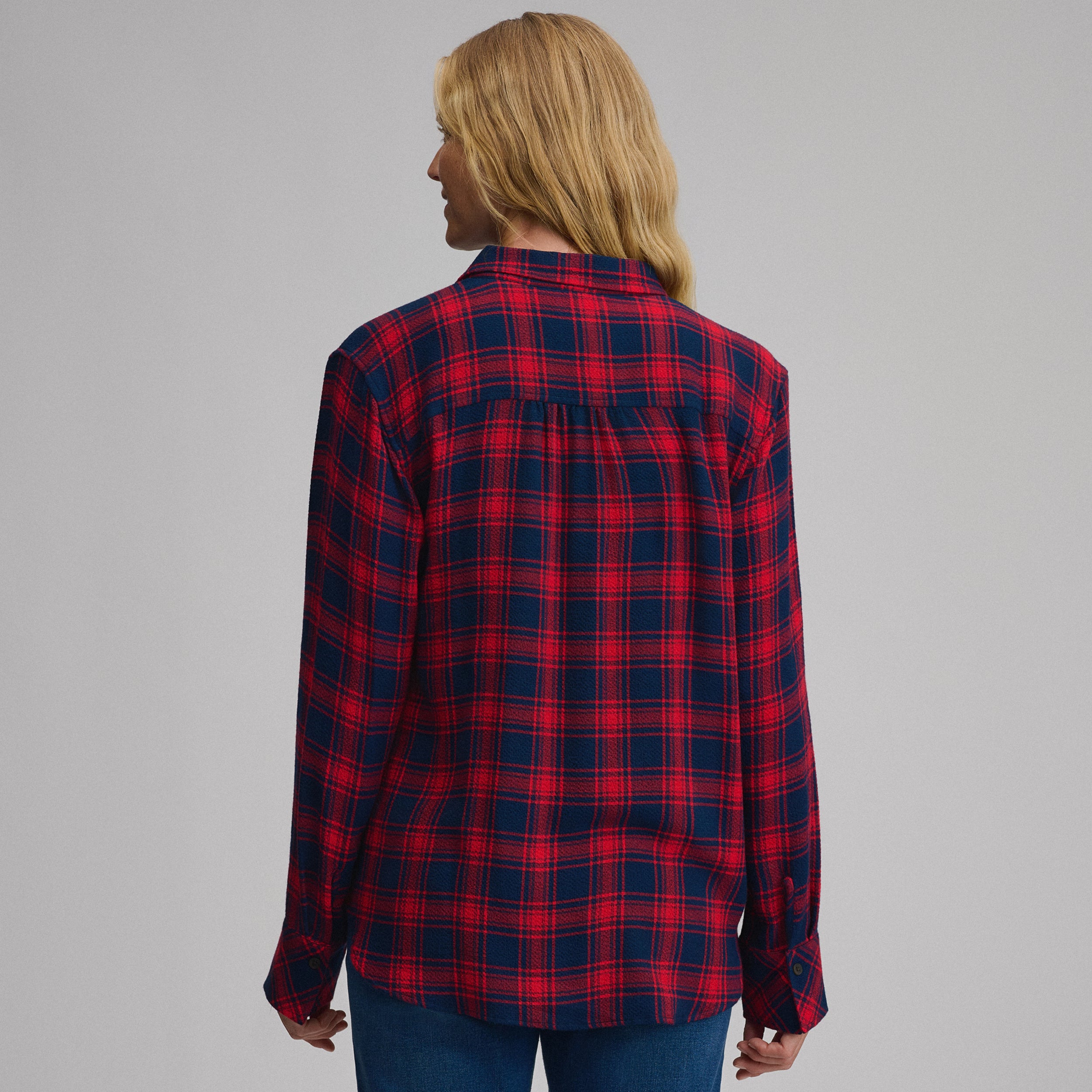 Women's Long-Sleeve Softened Button-Down Shirt - Image 6