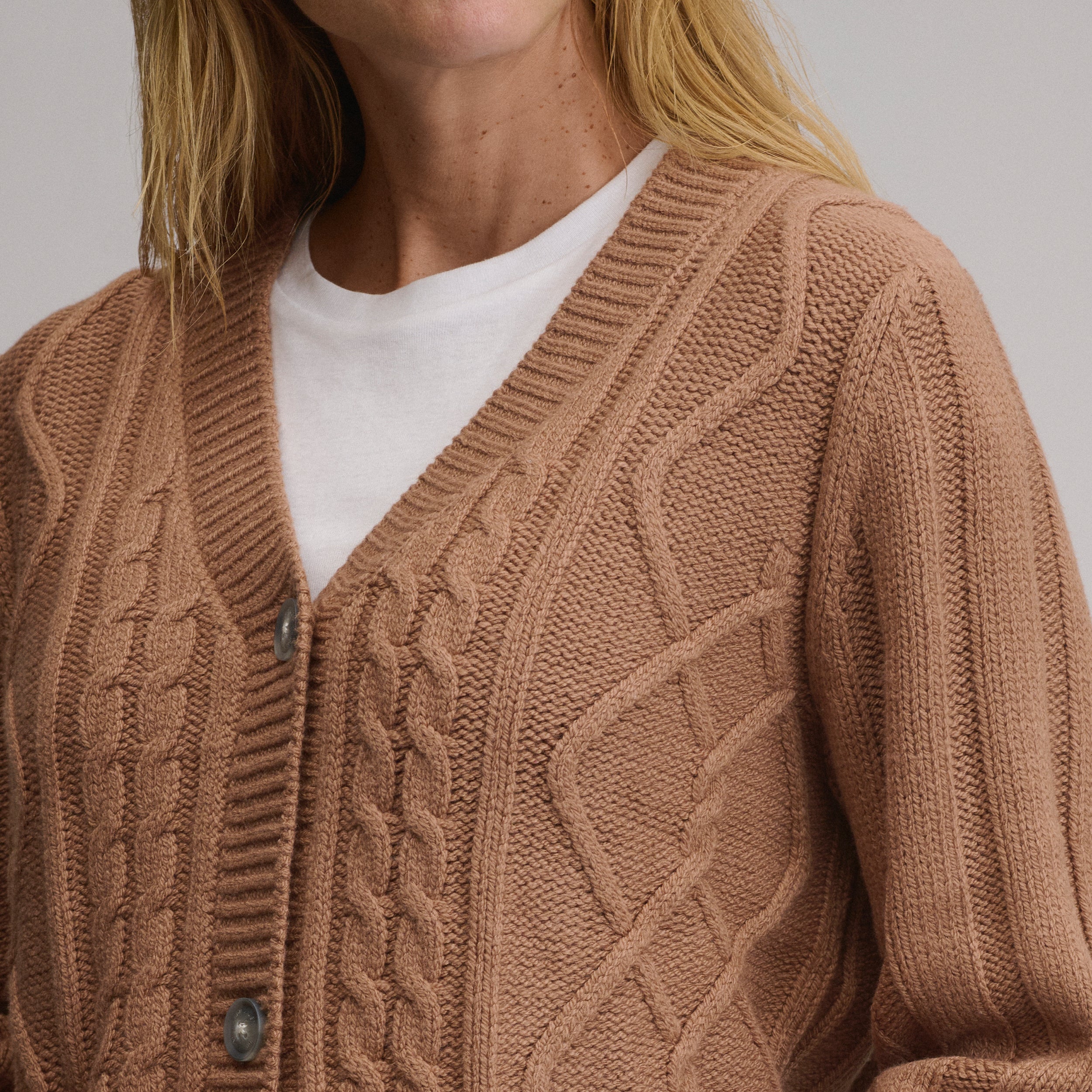 Women's Everloft Cable Cardigan Sweater - Image 3