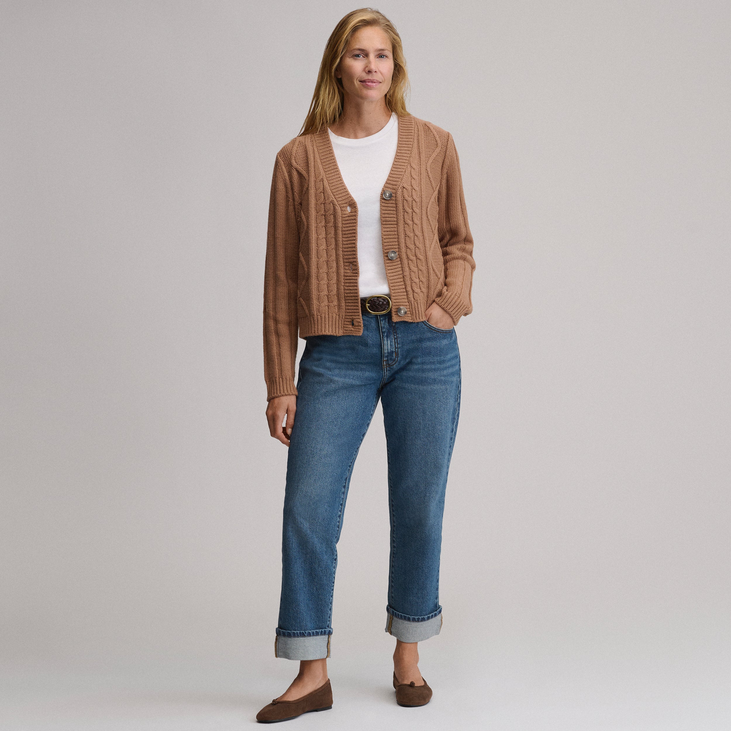 Women's Everloft Cable Cardigan Sweater - Image 4