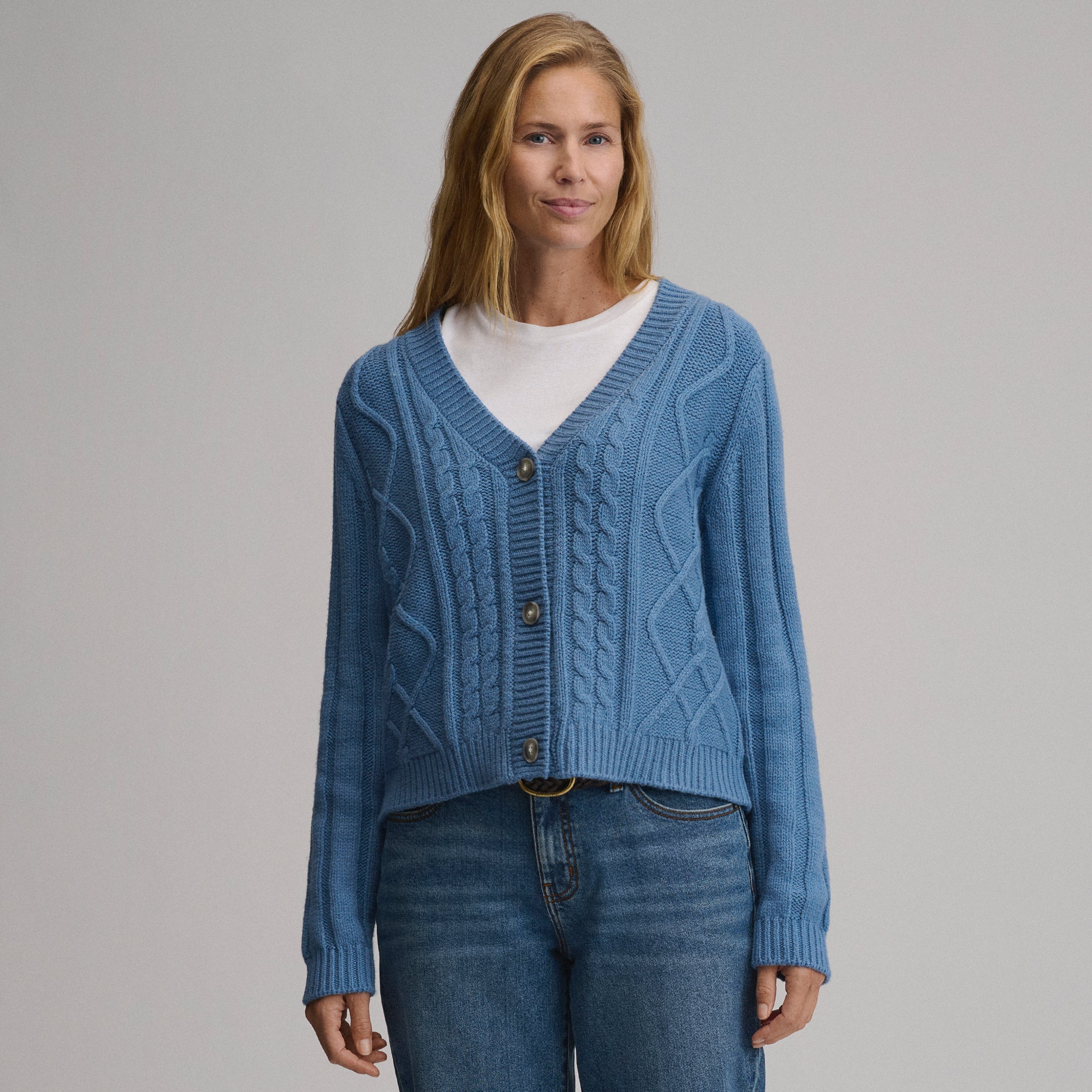 Women's Everloft Cable Cardigan Sweater - Image 5