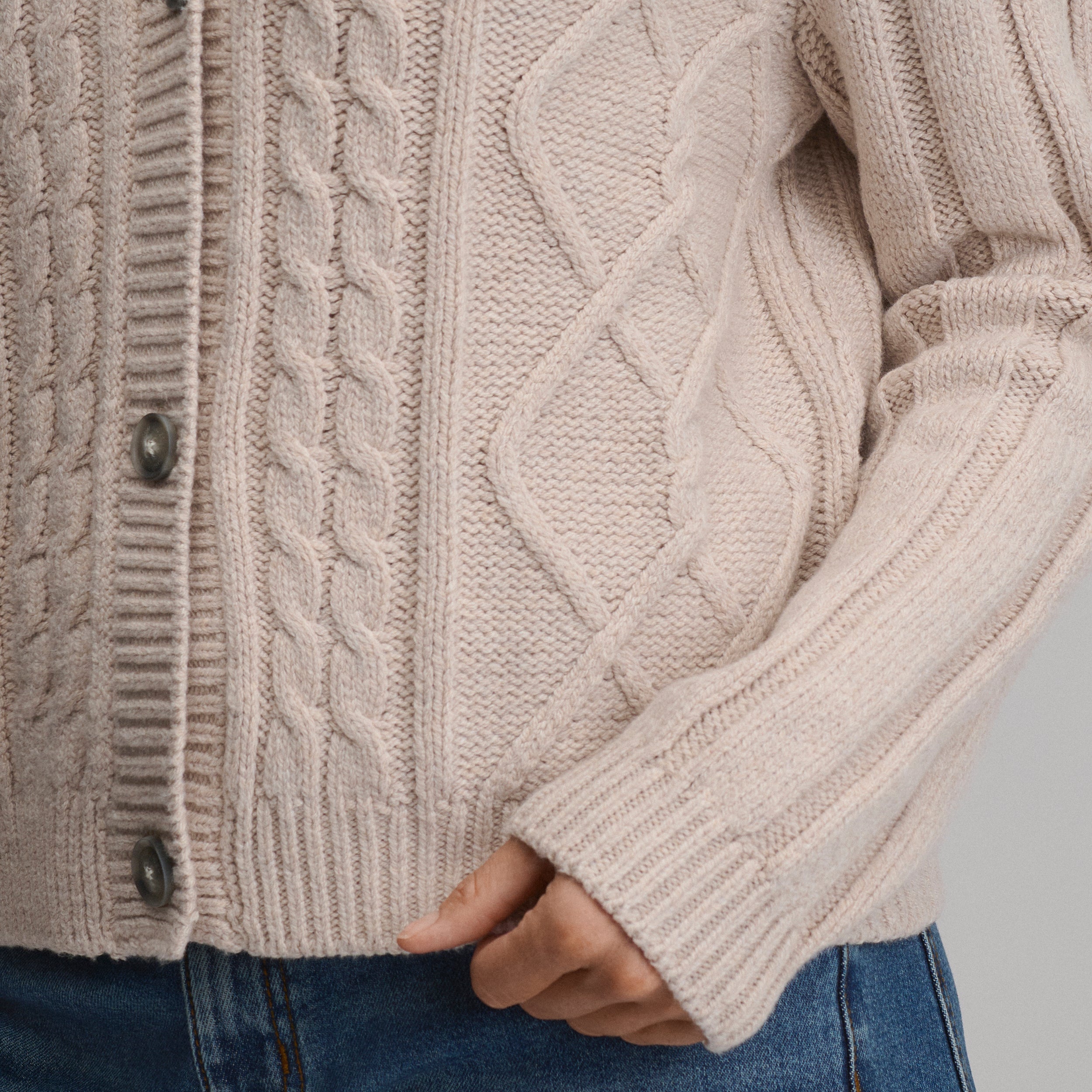 Women's Everloft Cable Cardigan Sweater - Image 11