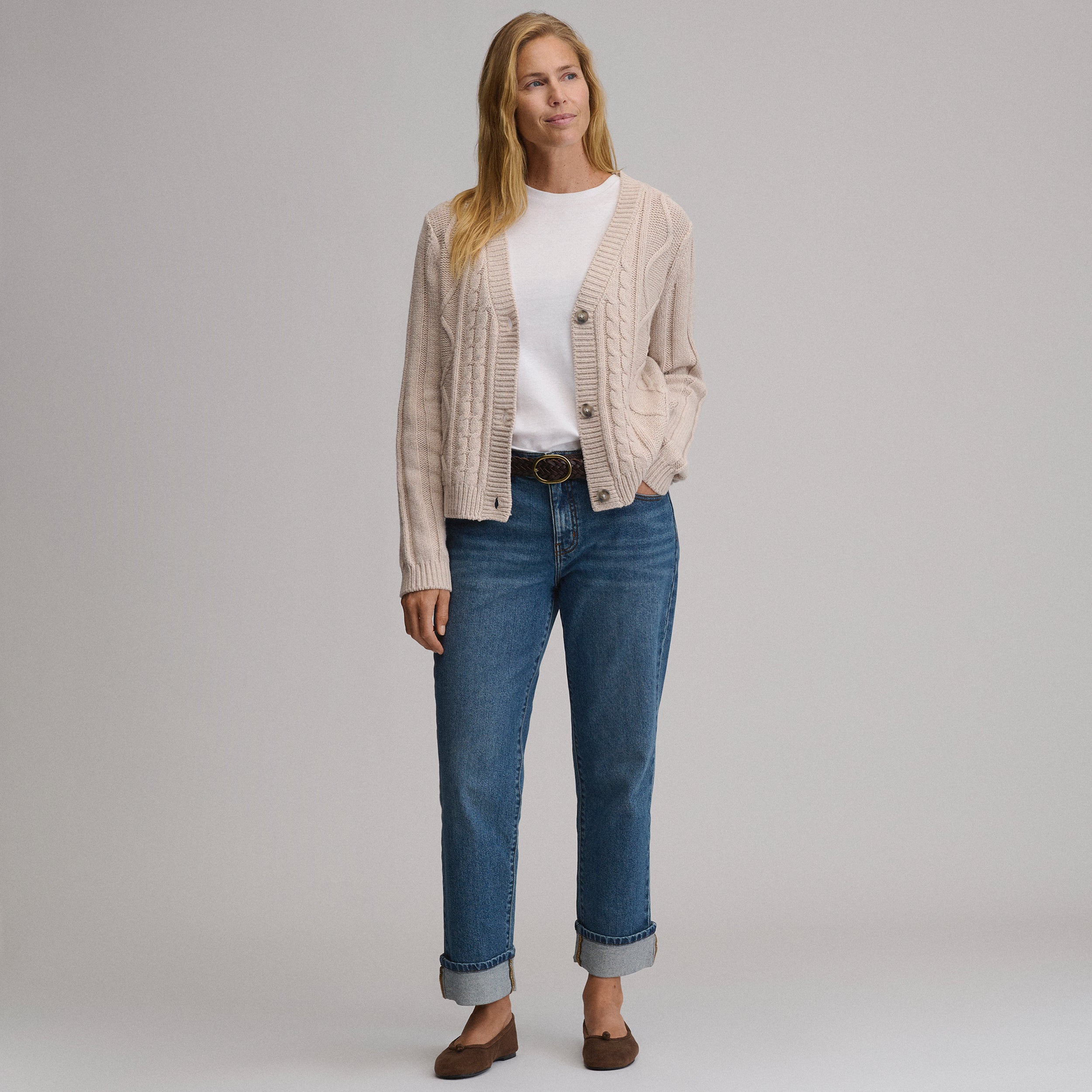 Women's Everloft Cable Cardigan Sweater - Image 12