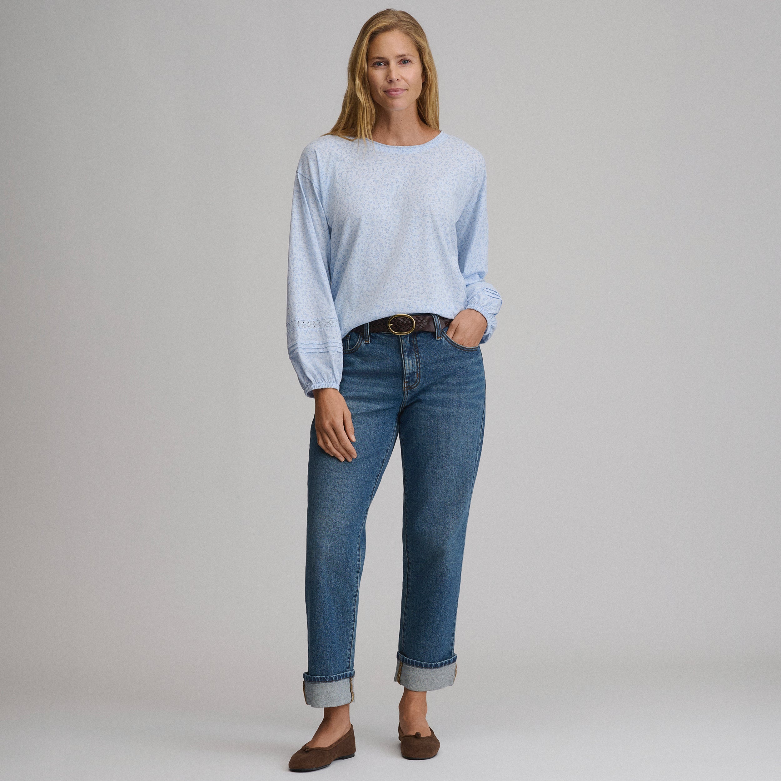 Women's Long-Sleeve Soft Relaxed Top - Image 4