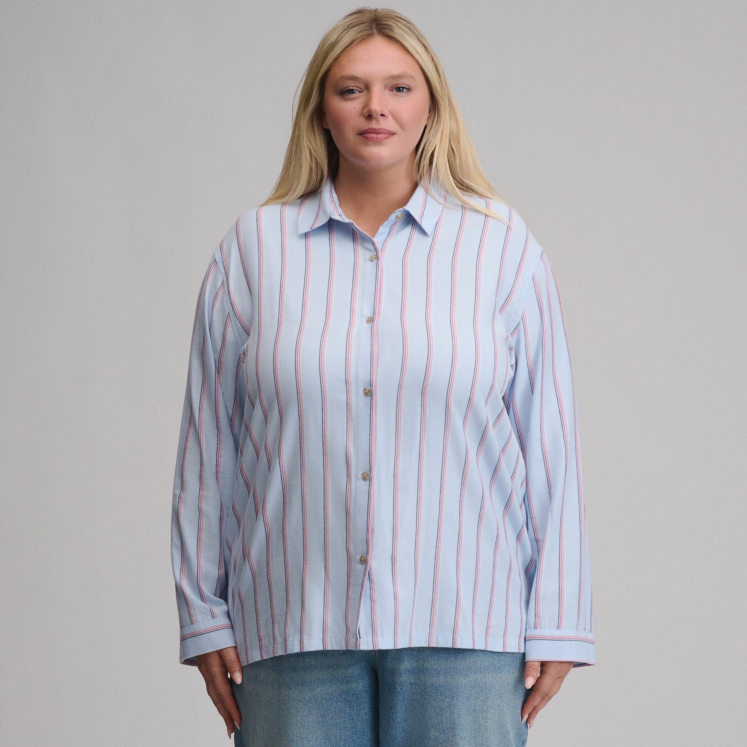 Women's Long-Sleeve Softened Sleep Shirt - Image 22