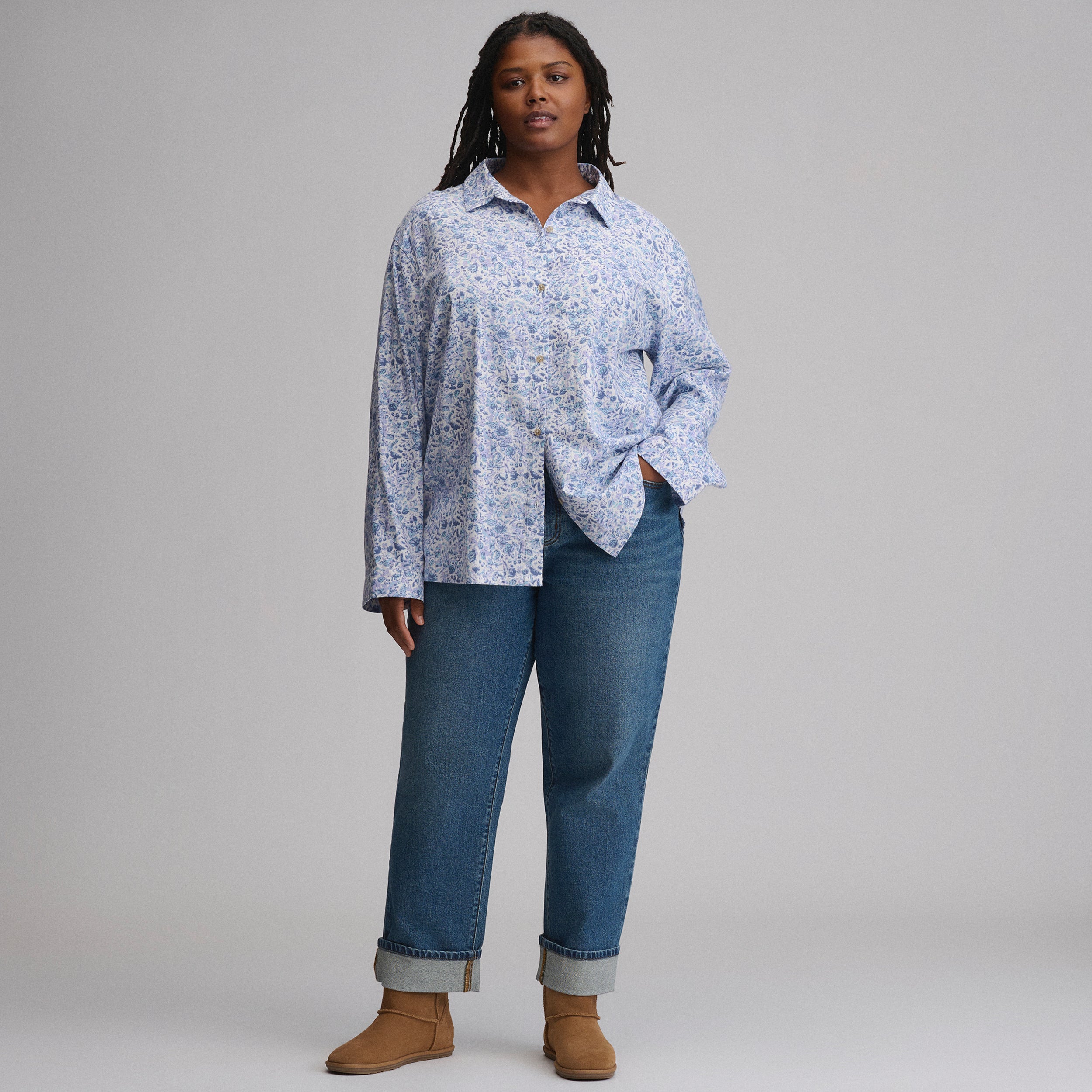 Women's Long-Sleeve Softened Sleep Shirt - Image 17