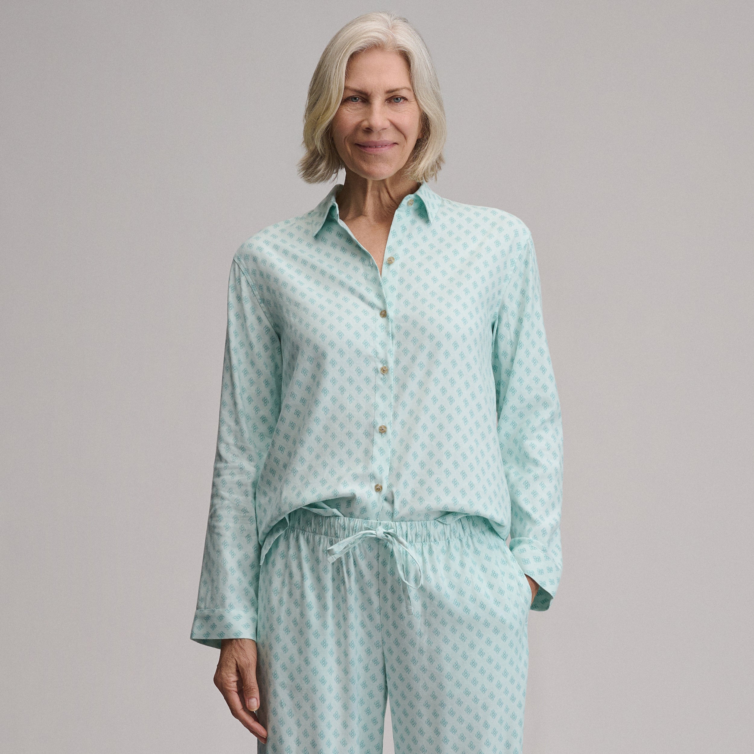 Women's Long-Sleeve Softened Sleep Shirt - Image 11
