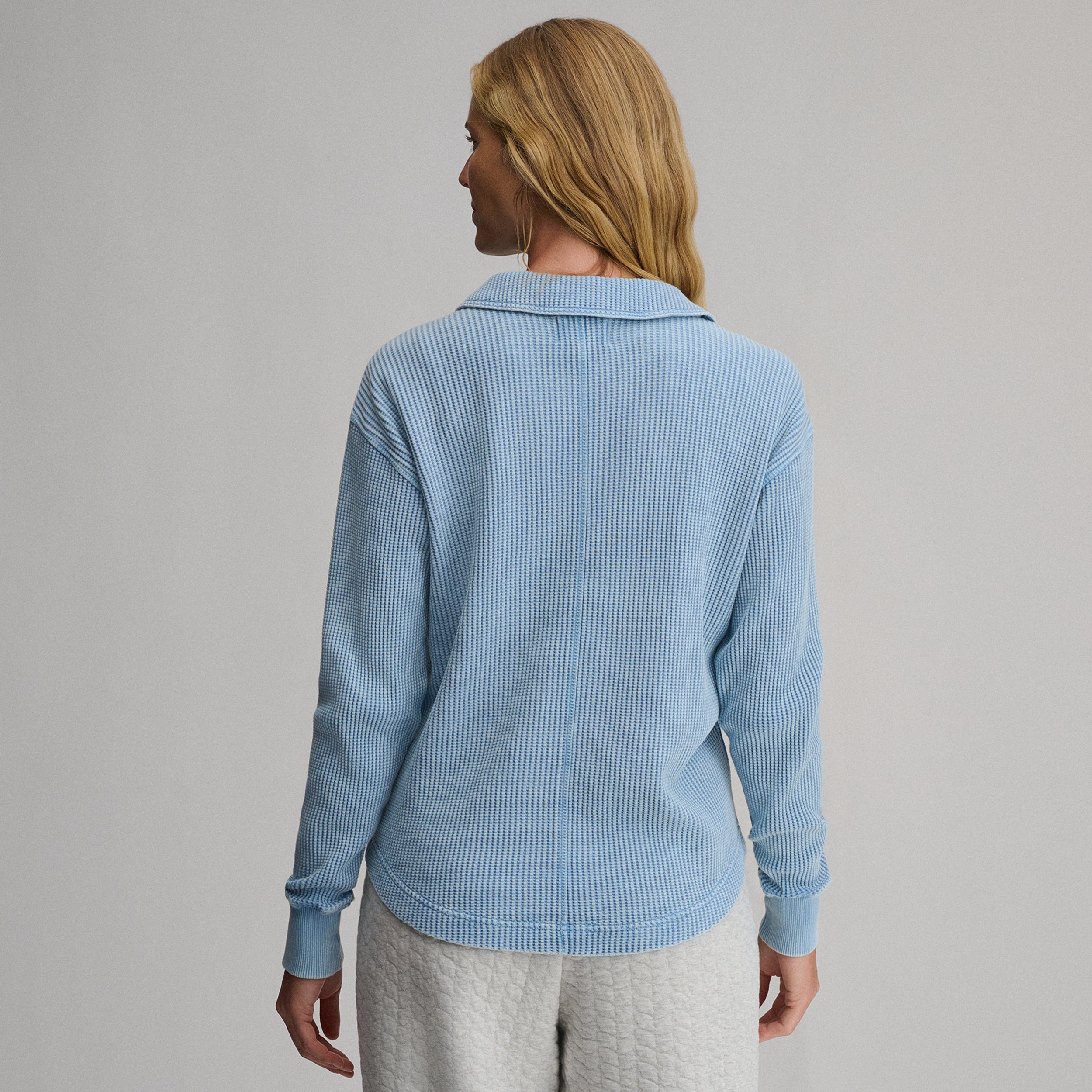 Women's Lounge V-Neck Thermal Crew - Image 2