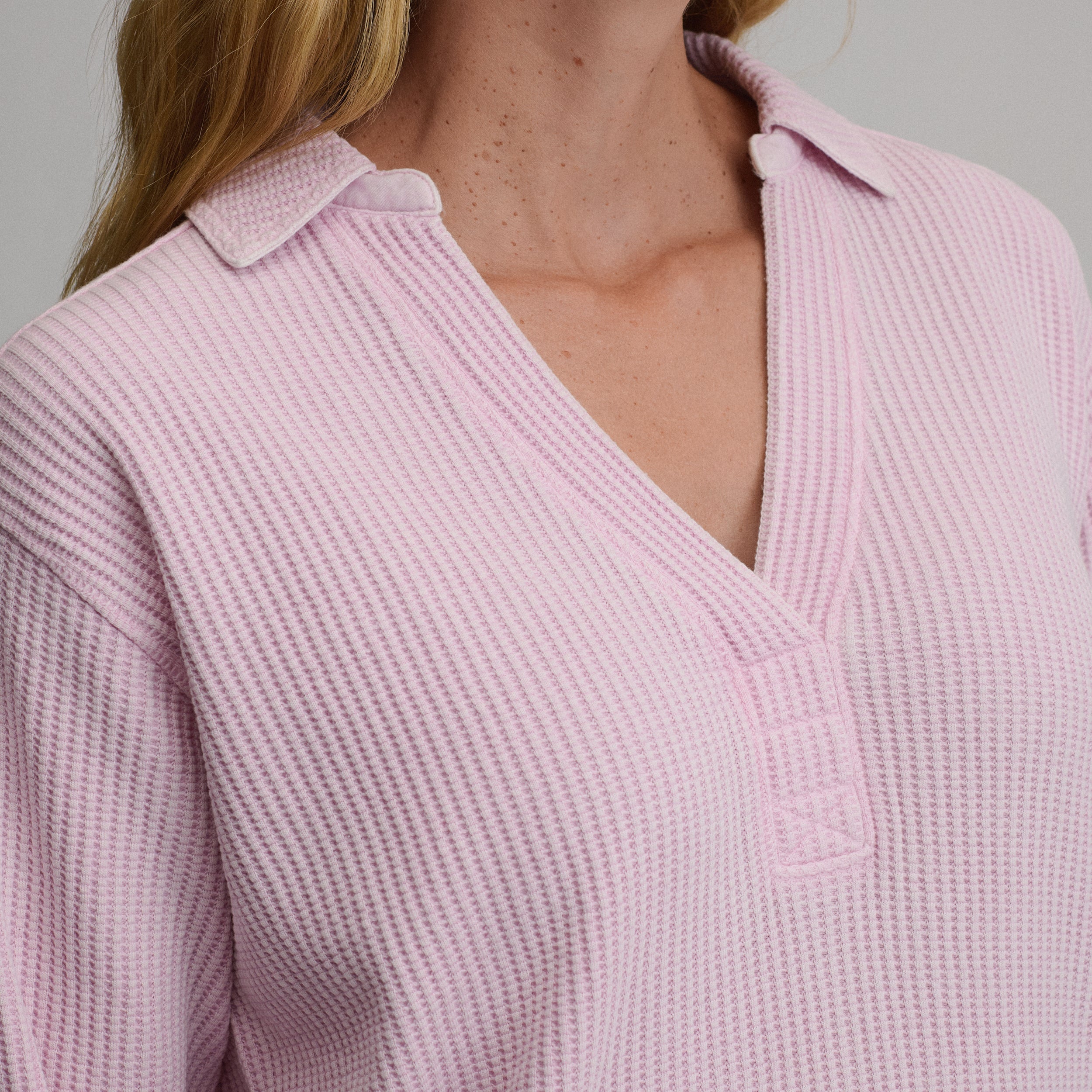 Women's Lounge V-Neck Thermal Crew - Image 7
