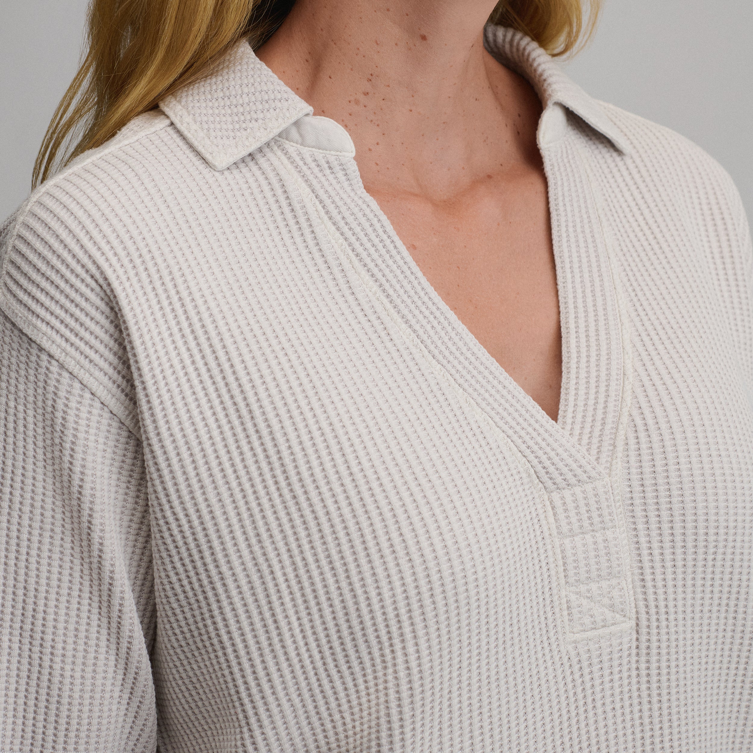 Women's Lounge V-Neck Thermal Crew - Image 11