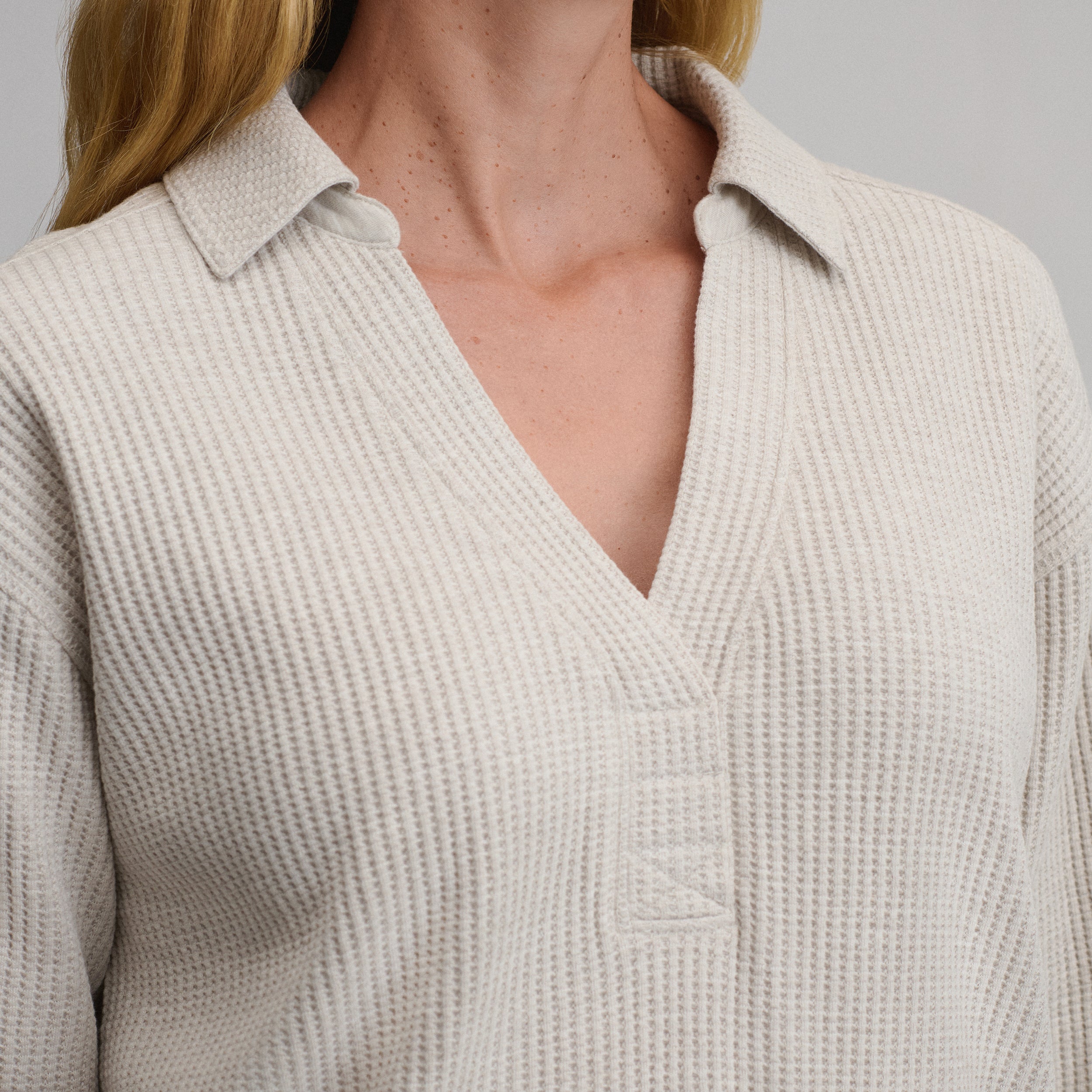 Women's Lounge V-Neck Thermal Crew - Image 15