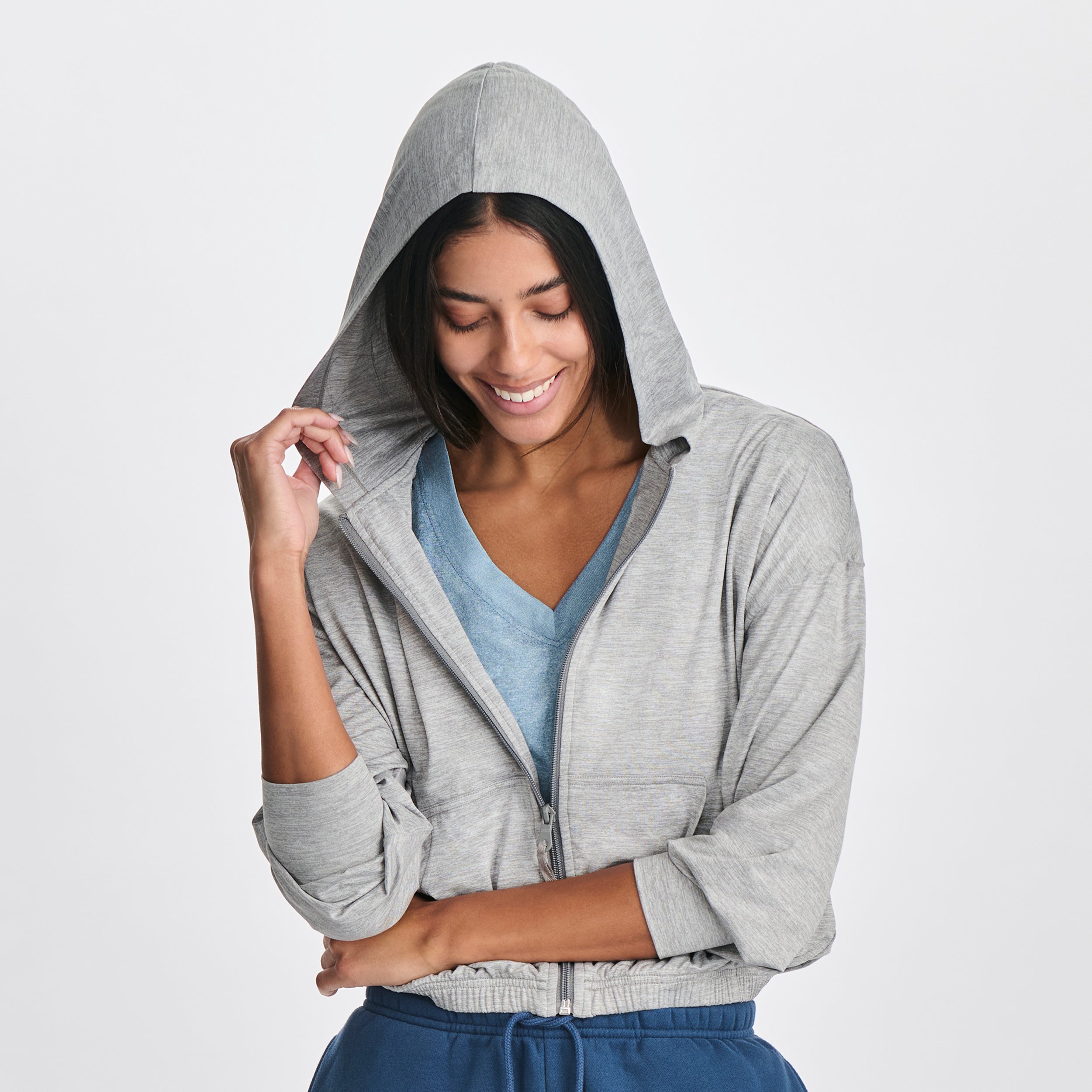 Women's Sightseer Cropped Full-Zip Hoodie - Image 5