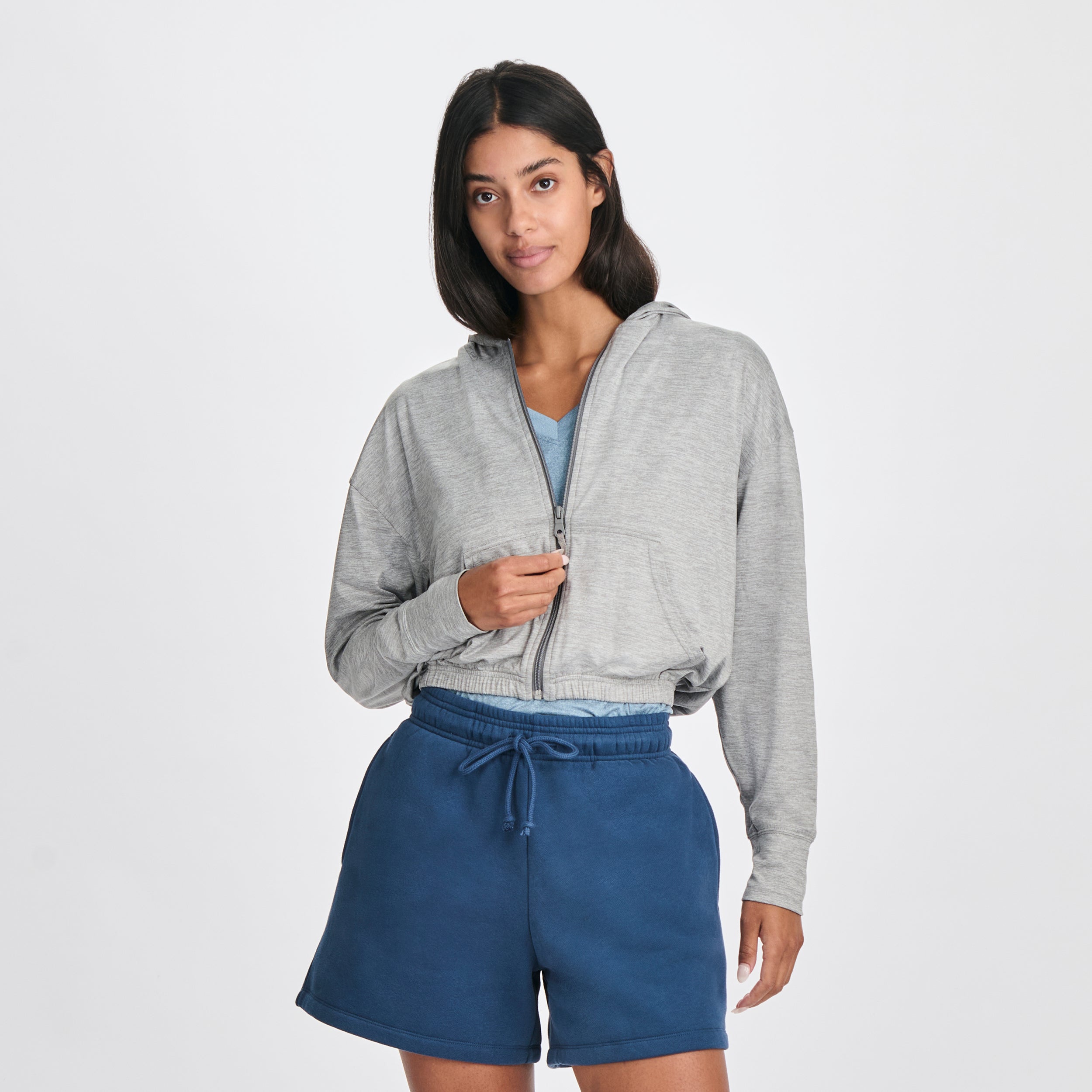 Women's Sightseer Cropped Full-Zip Hoodie - Image 2