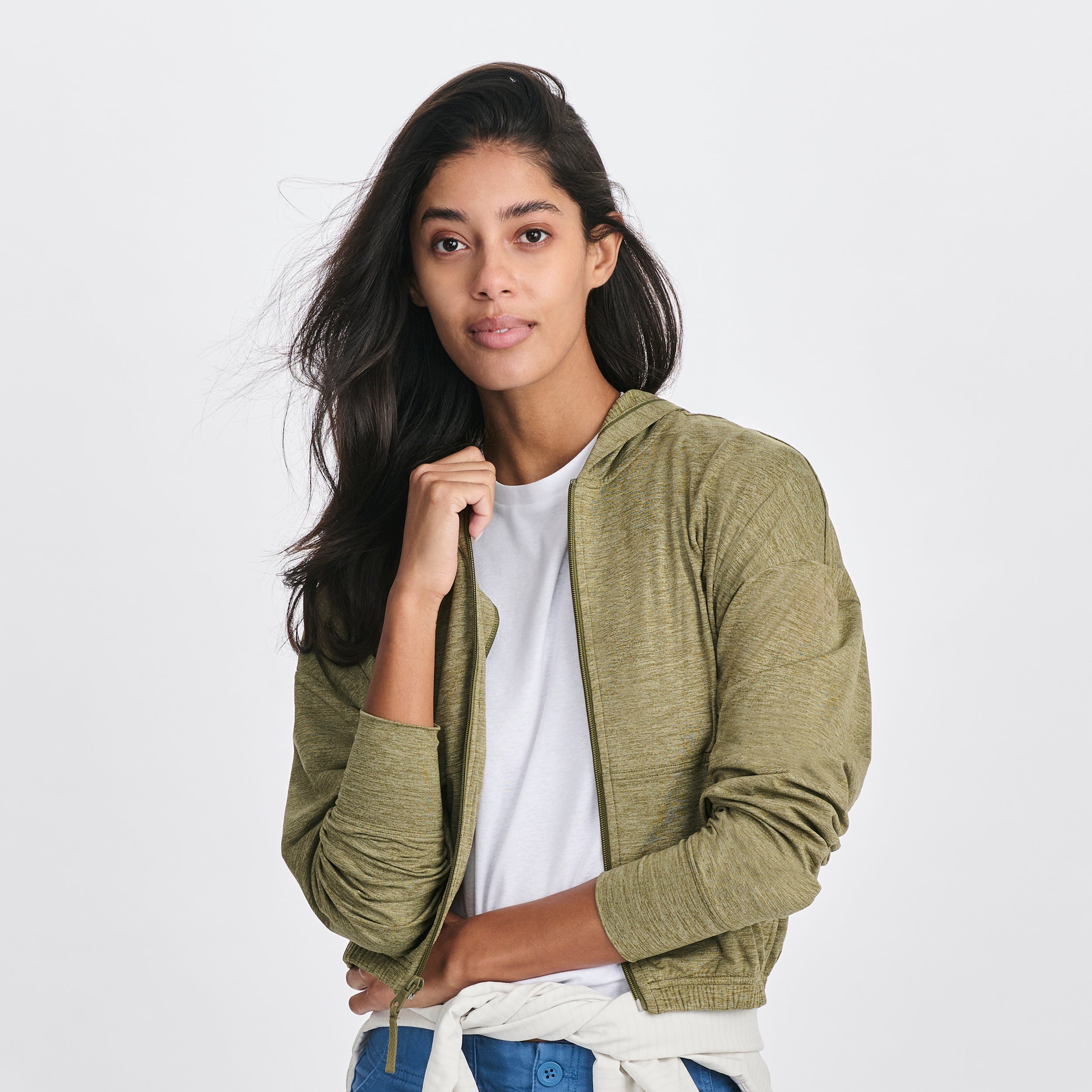 Women's Sightseer Cropped Full-Zip Hoodie - Image 6